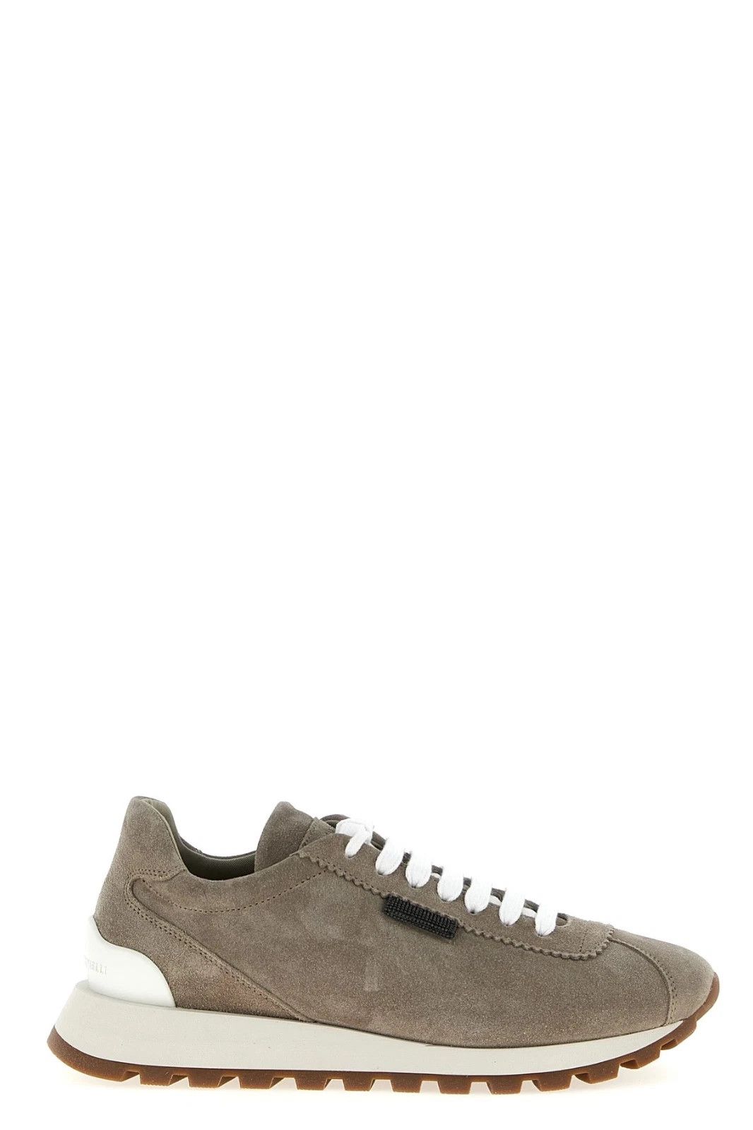 BRUNELLO CUCINELLI Womens Gray Suede Sneakers New/Auth