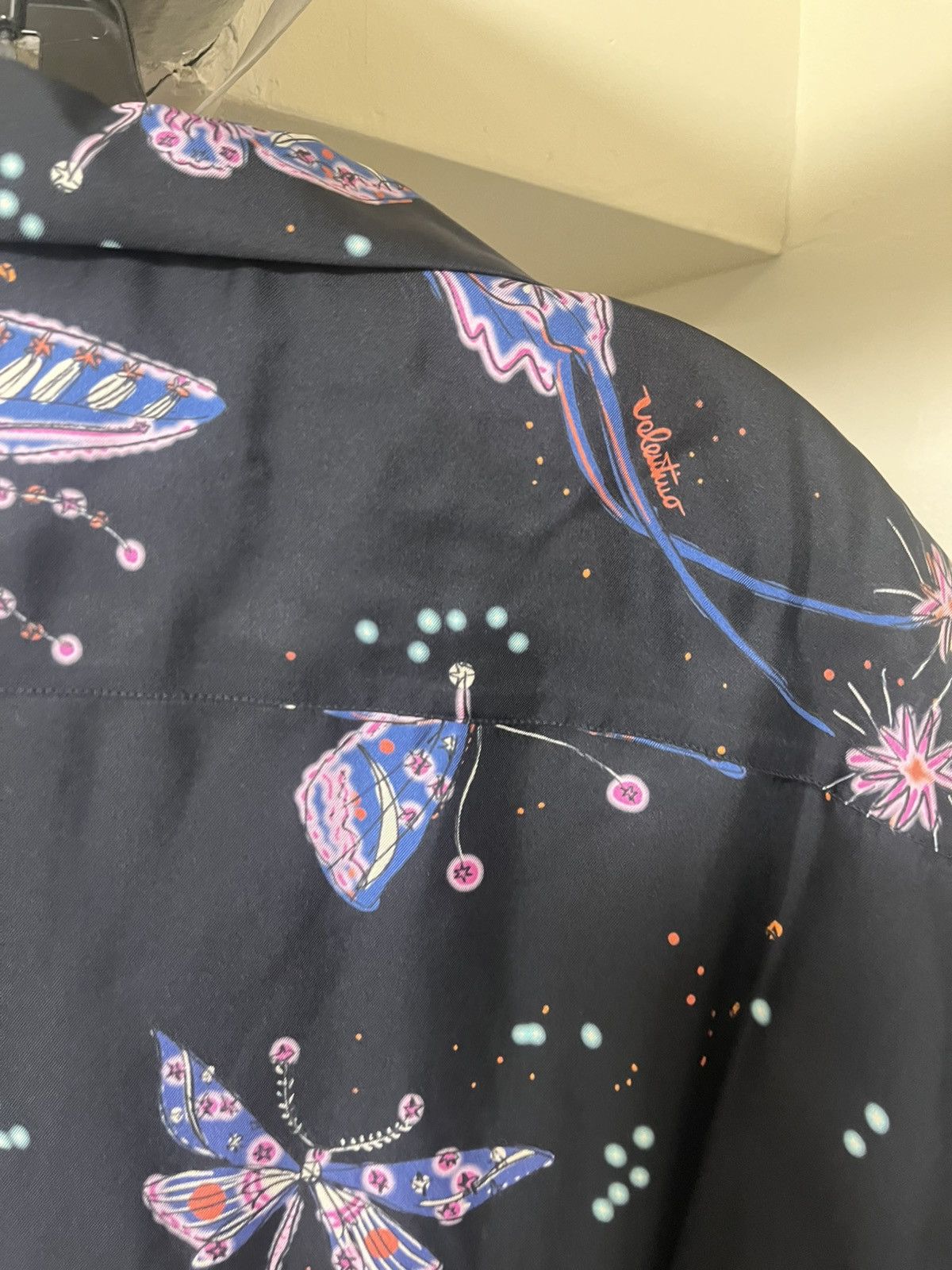 Valentino Valentino Garavani Utopia Butterfly Camp Shirt Sz 50 Size US M / EU 48-50 / 2 - 9 Thumbnail