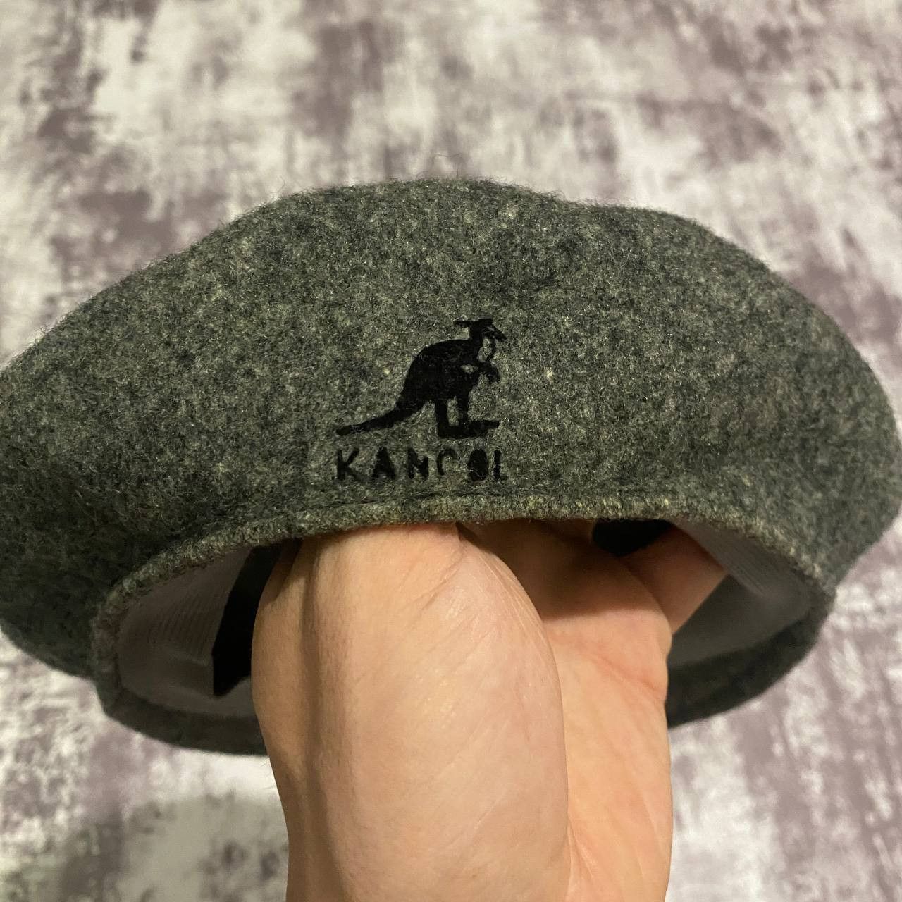 Kangol Kangol Vintage Wool 504 Grey Beret Cap Kangaroo Logo Y2K Size ONE SIZE - 2 Thumbnail