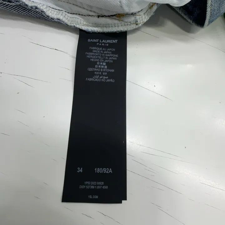 Other Saint Laurent Blue Skinny Fit Denim Jeans-2507 Size US 34 / EU 50 - 3 Thumbnail