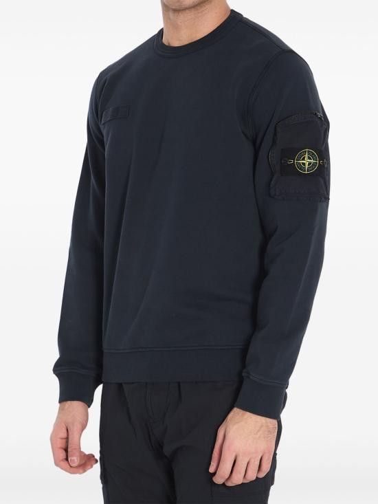 Stone Island STONE ISLAND Men Hoodies 6100003S0123 V0020 Blue Size US M / EU 48-50 / 2 - 1 Thumbnail