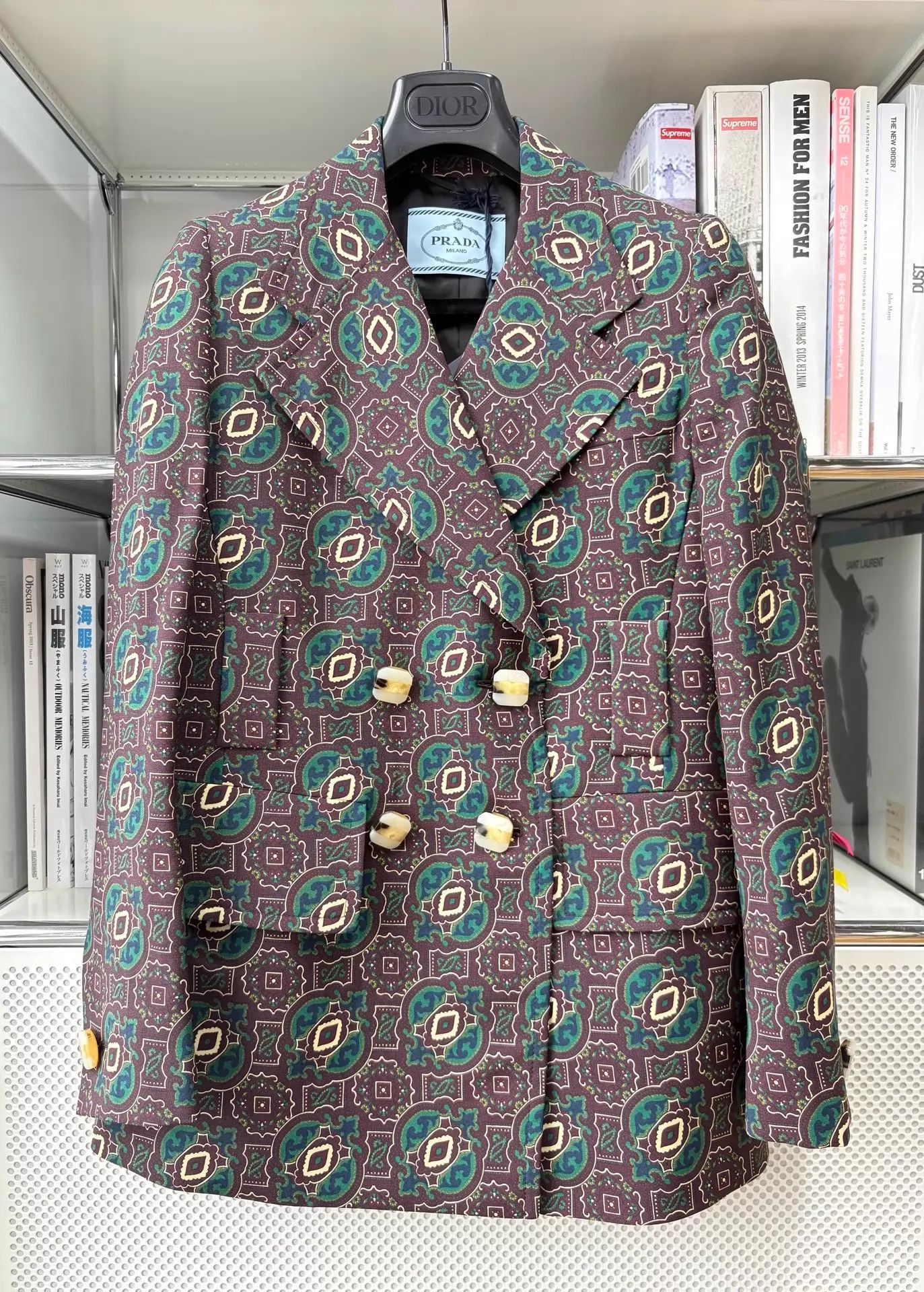 Prada Prada Runway Paisley Wool Blazer IT42 Brand New Size M / US 6-8 / IT 42-44 - 1 Thumbnail