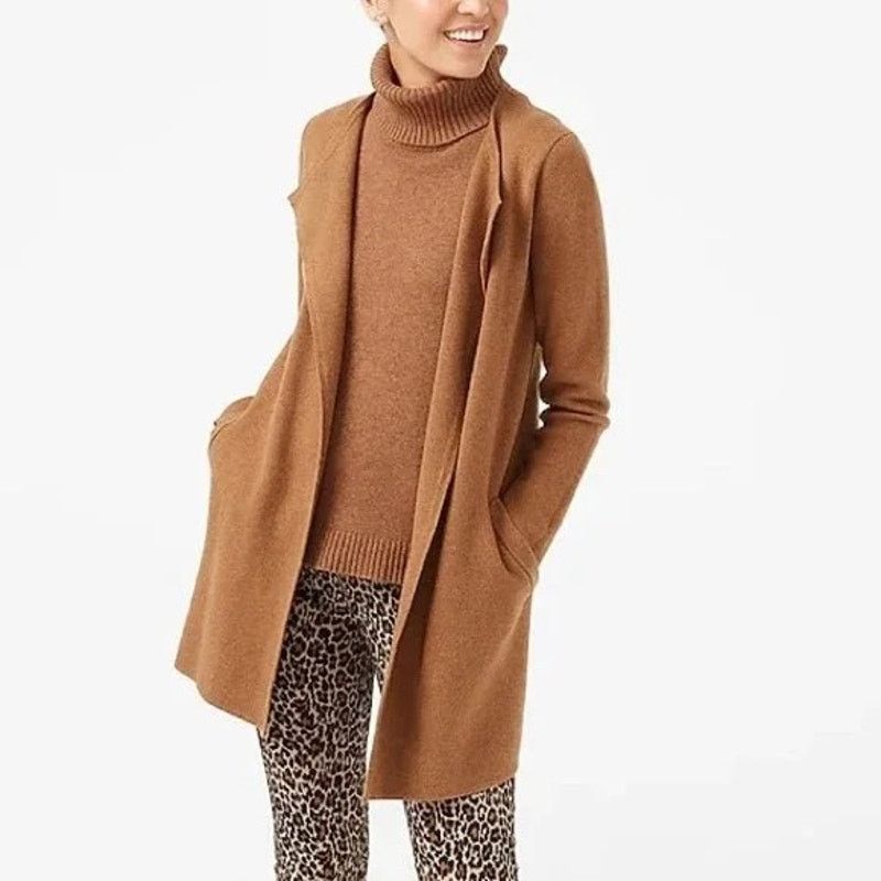 J.Crew J Crew Vanessa Cardigan Sweater Jacket Open Front Longline S Size S / US 4 / IT 40 - 1 Thumbnail