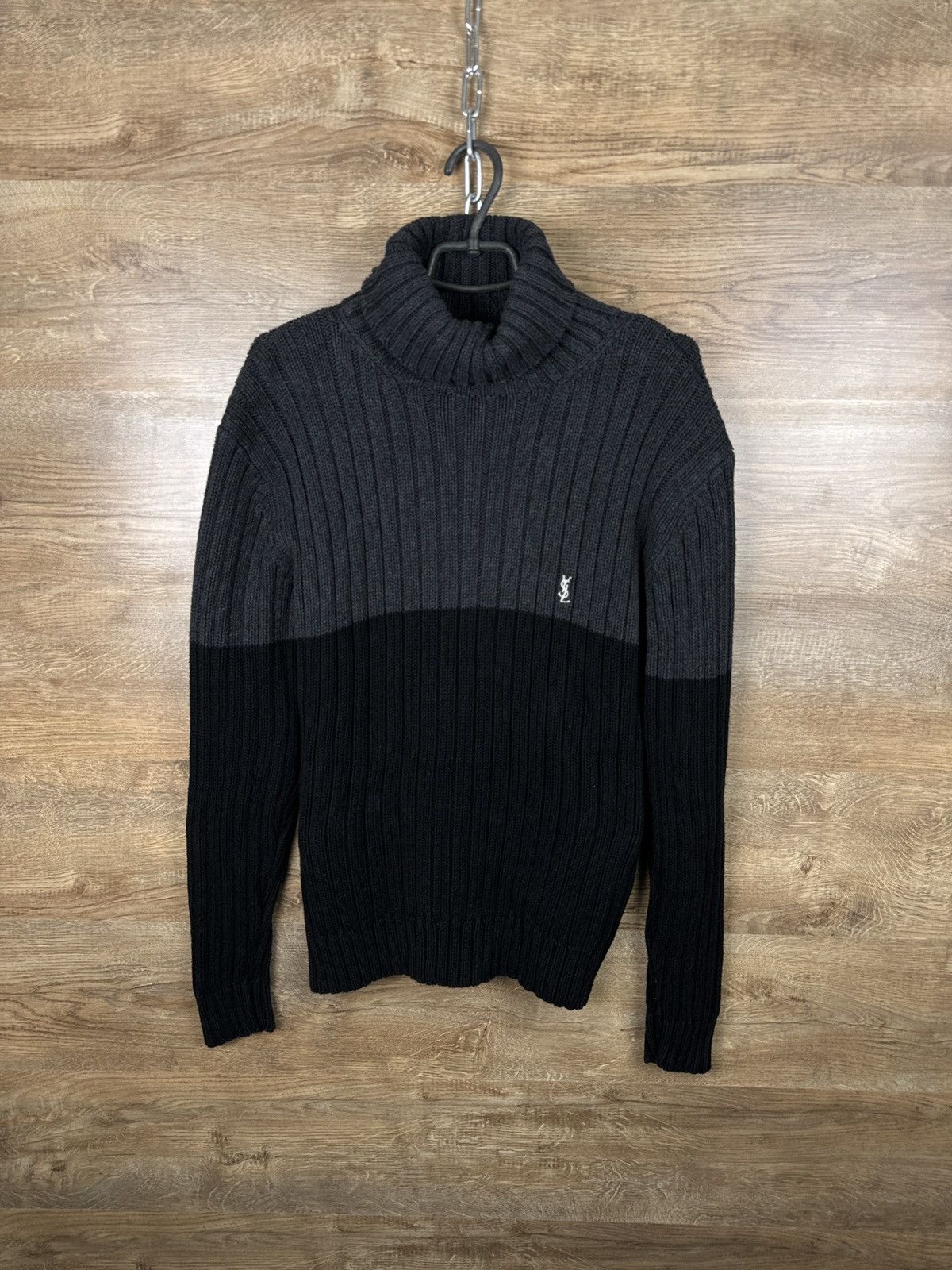 Mens Vintage Yves Saint Laurent sweater YSL golf turtleneck