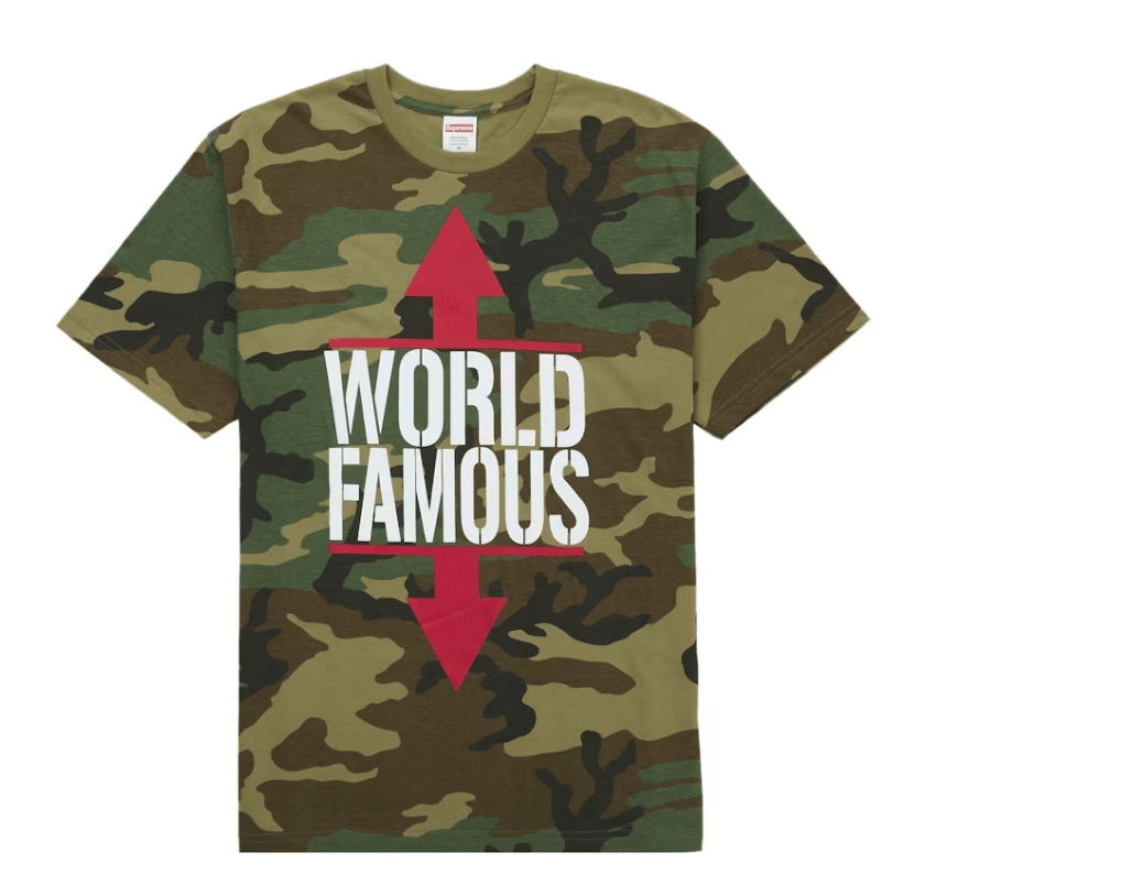Supreme Supreme World Famous Tee Camo Size M Size US M / EU 48-50 / 2 - 1 Thumbnail