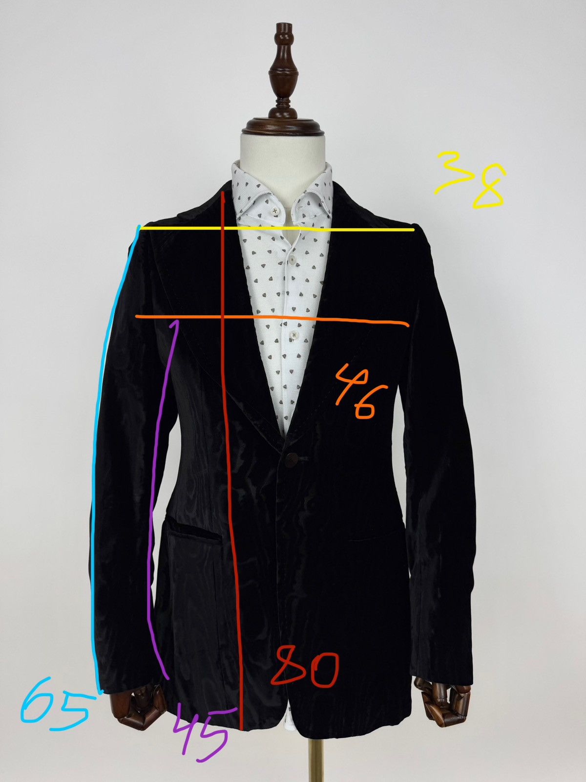 Other Gillio Madeleine Paris Night Cocktail Blazer velour jacket Size M / US 6-8 / IT 42-44 - 22 Thumbnail