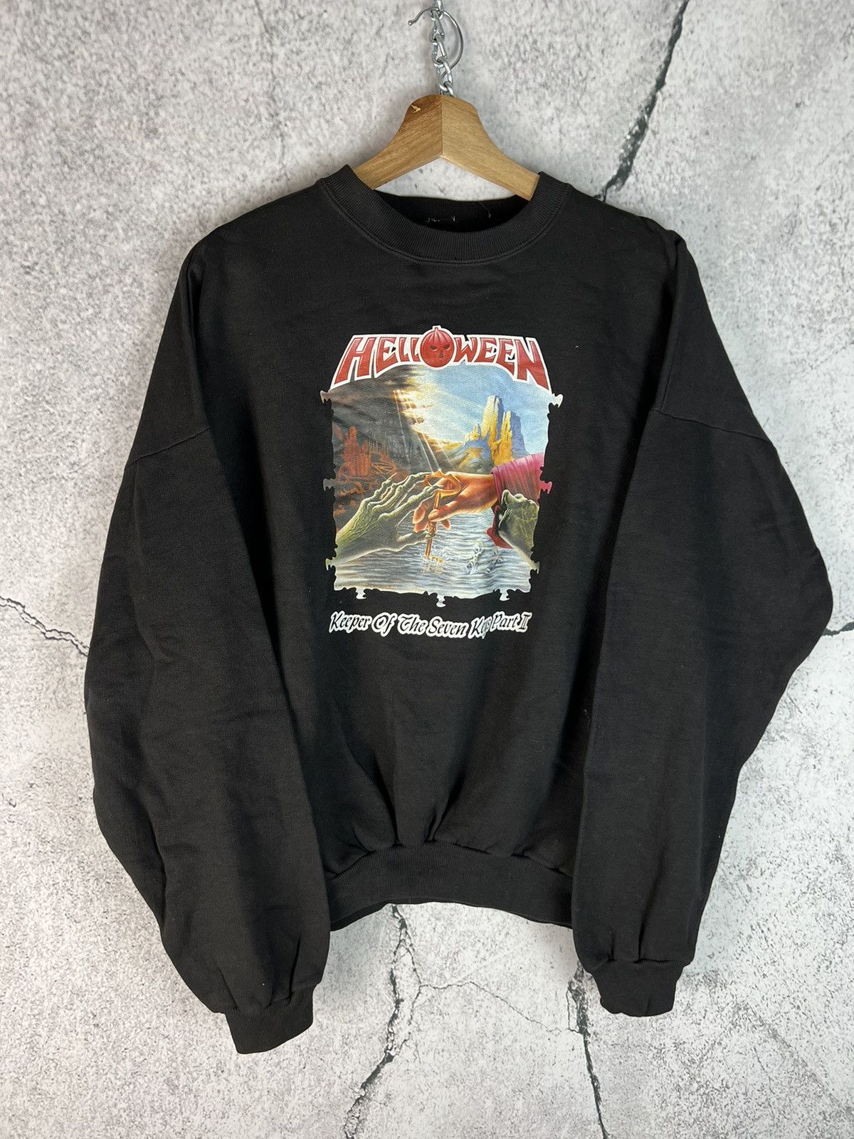 Band Tees Vintage 80s Y2K Helloween band sweatshirt Size US M / EU 48-50 / 2 - 1 Thumbnail