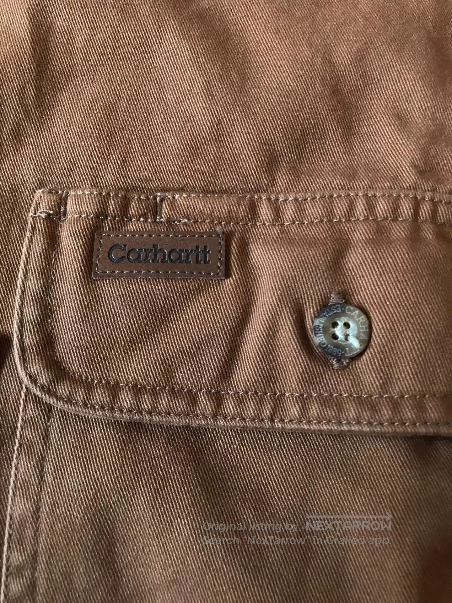Carhartt Carhartt S09 Brown Heavy Work Shirt. Size US M / EU 48-50 / 2 - 6 Thumbnail