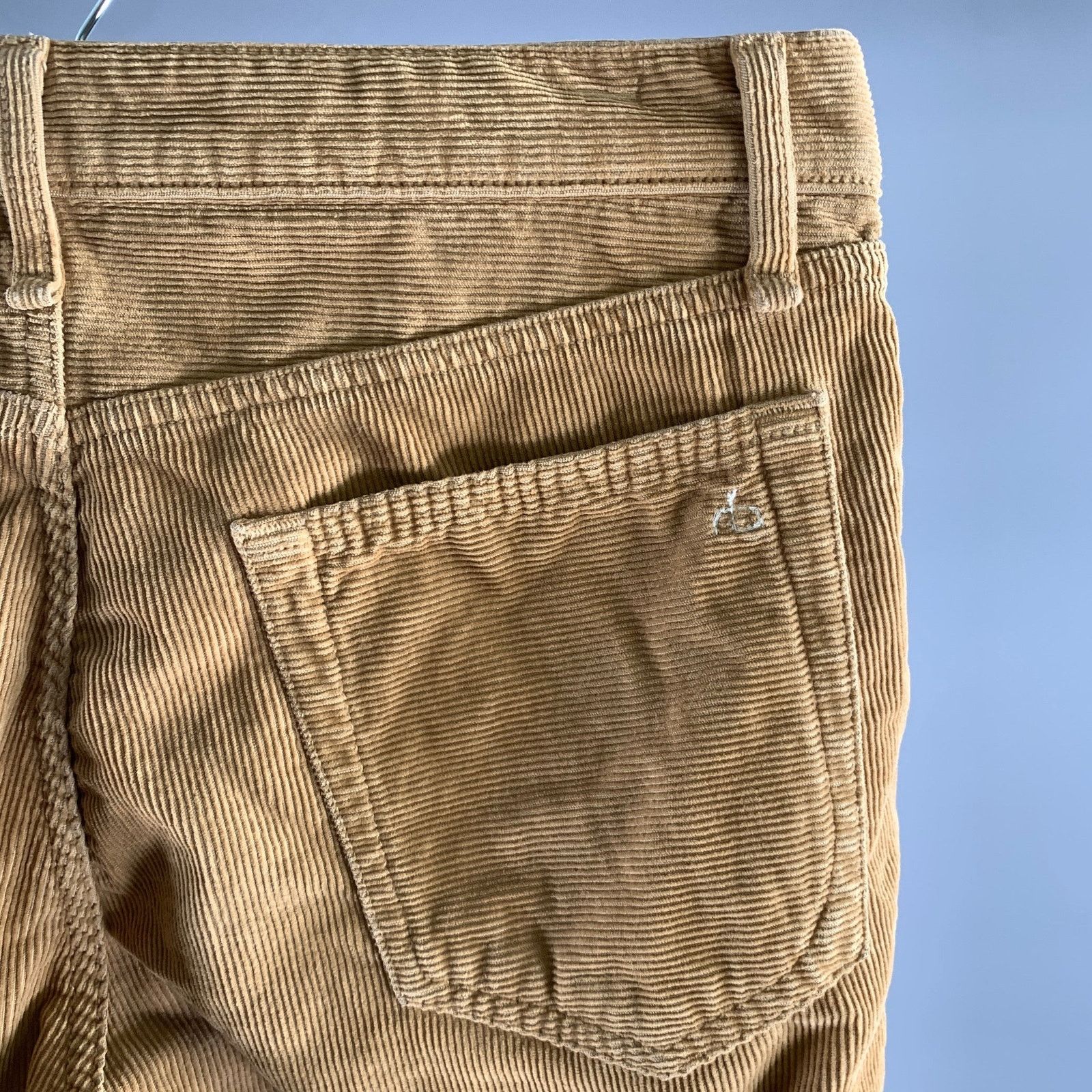 Rag & Bone RAG & BONE Size 32 Camel Corduroy Cotton Blend Casual Pants Size US 32 / EU 48 - 2 Thumbnail