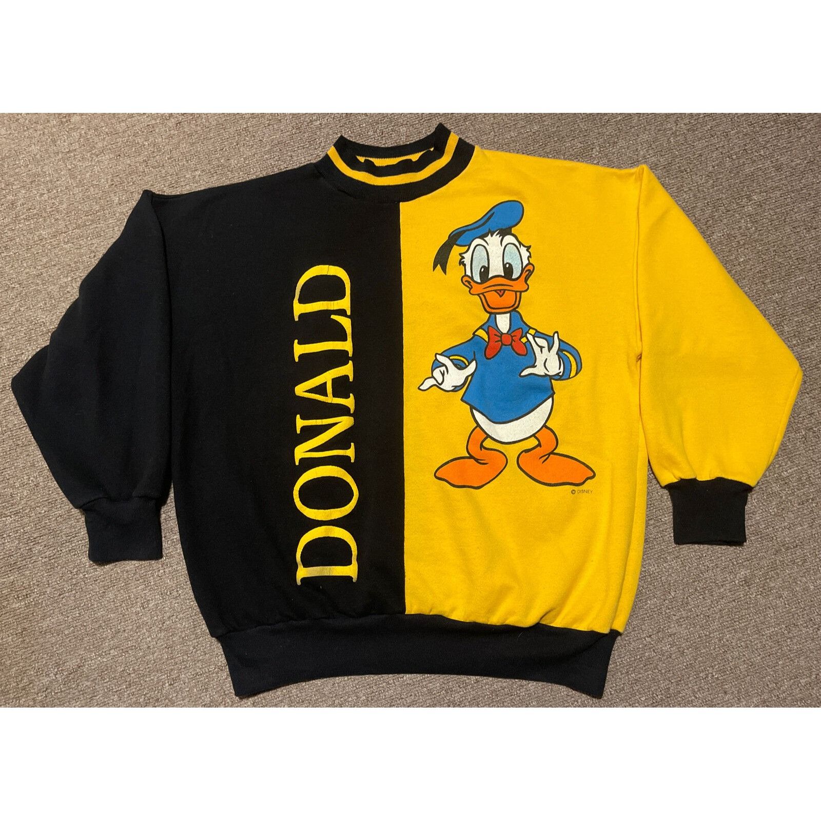 Disney Vintage 80s XL Disney World Donald Duck Mickey Mouse Crewnec Size US XL / EU 56 / 4 - 1 Thumbnail