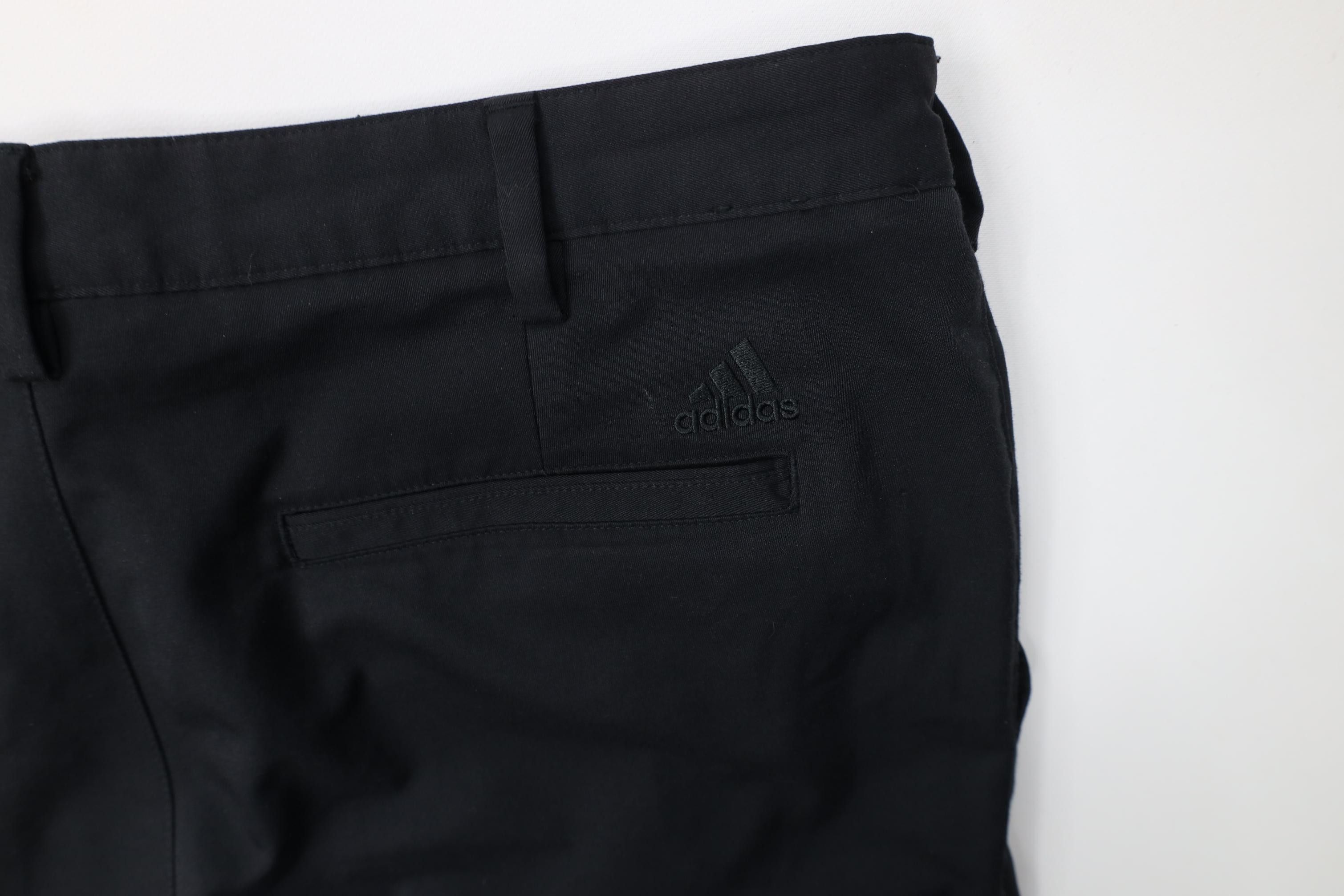 Adidas Vintage Y2K Adidas Golf Tech Knit Wide Leg Chino Pants Size US 35 - 13 Thumbnail