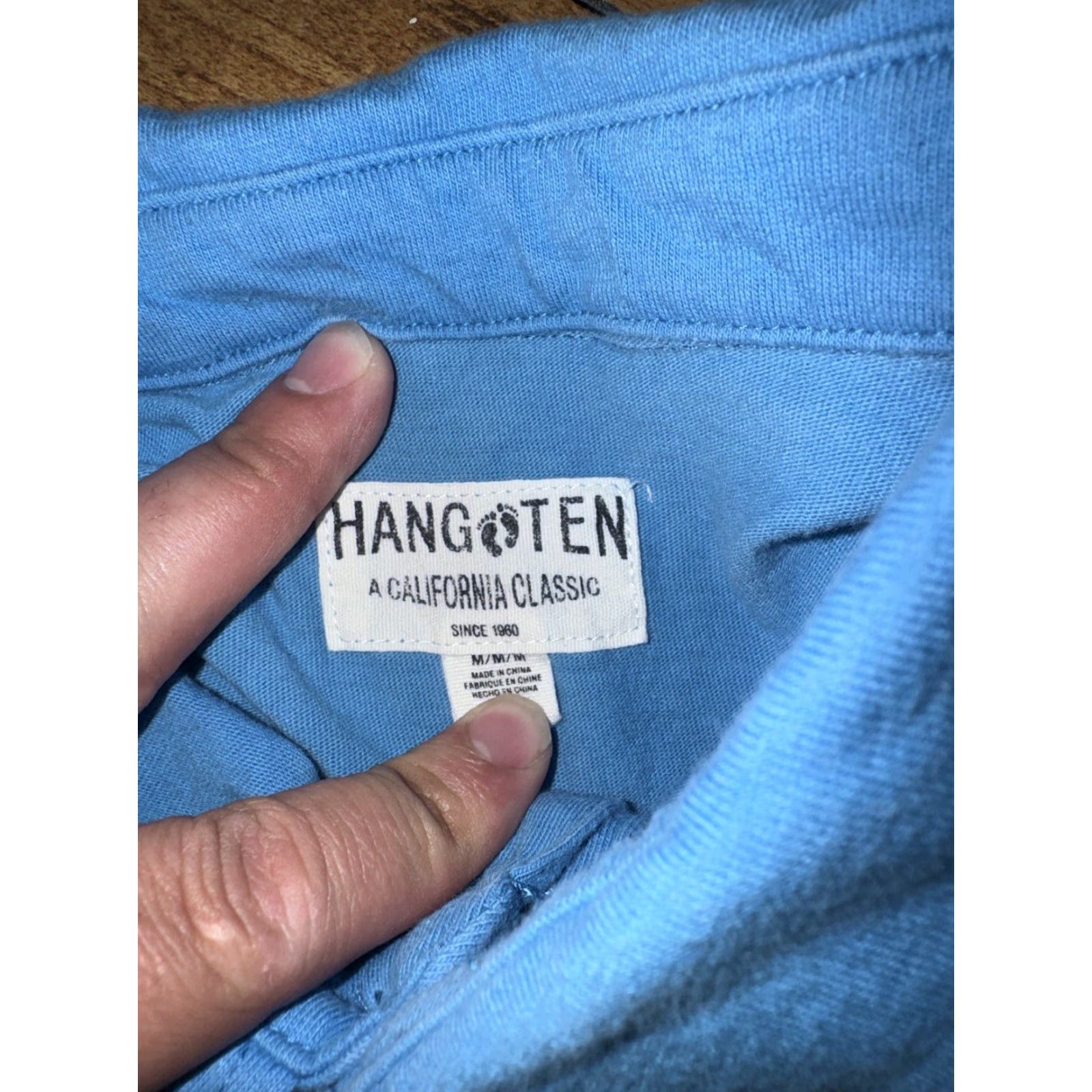 Hang Ten Hang Ten Polo Shirt Surfing Beach Summer Medium Blue Teal M Men Size US M / EU 48-50 / 2 - 3 Thumbnail