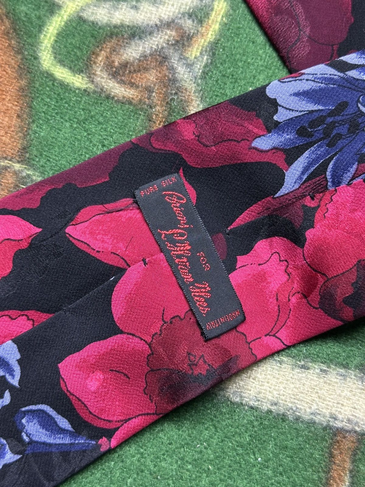 Brioni Brioni Pure Silk Floral Tie Size ONE SIZE - 6 Thumbnail