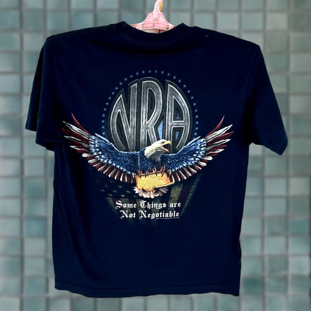 SOMET NRA T Shirt Mens M Black Some Thing's Are Not Negotiable 2 Sided Graphic Shirt Mens Black Size US M / EU 48-50 / 2 - 1 Thumbnail