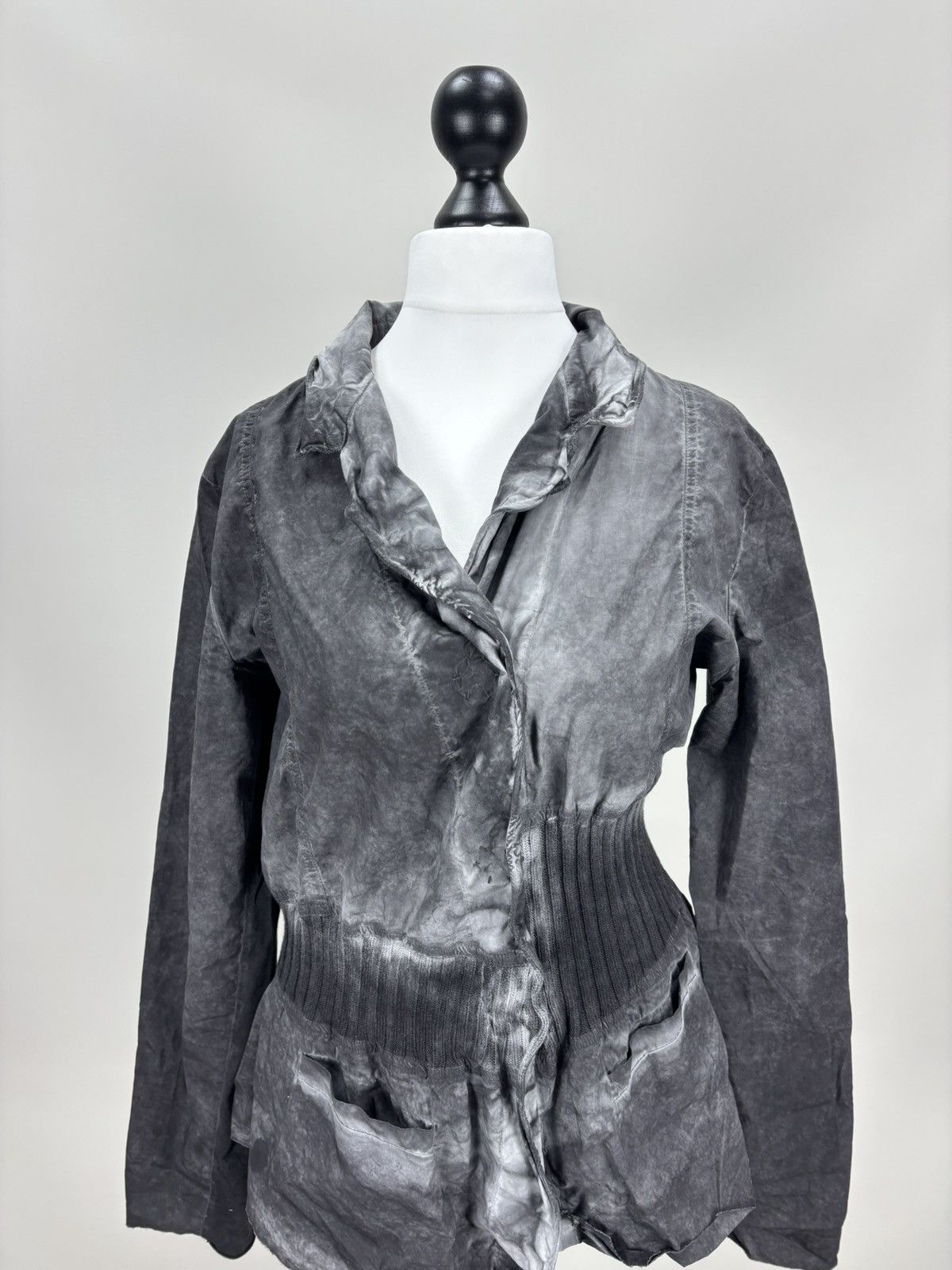 Rundholz Womens blazer jacket Barbara Speer Size 2 Color Gray Size S / US 4 / IT 40 - 2 Thumbnail