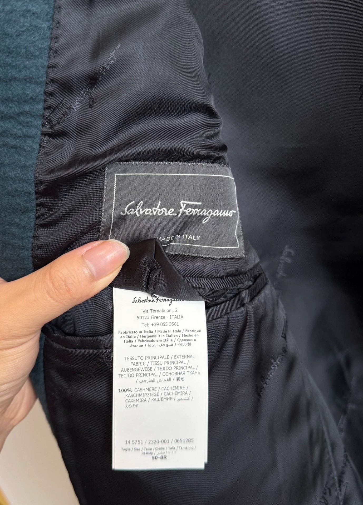 Salvatore Ferragamo Ferragamo Mink Fur Collar Water Wave Cashmere Coat 50 Size US M / EU 48-50 / 2 - 8 Thumbnail