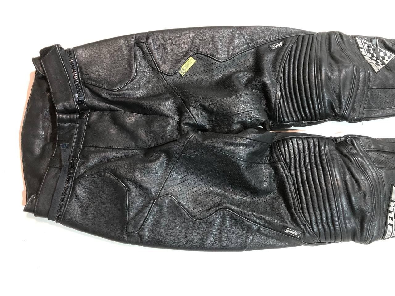 Leather FLM Racing Moto Leather Pants Vintage Size US 28 / EU 44 - 5 Thumbnail