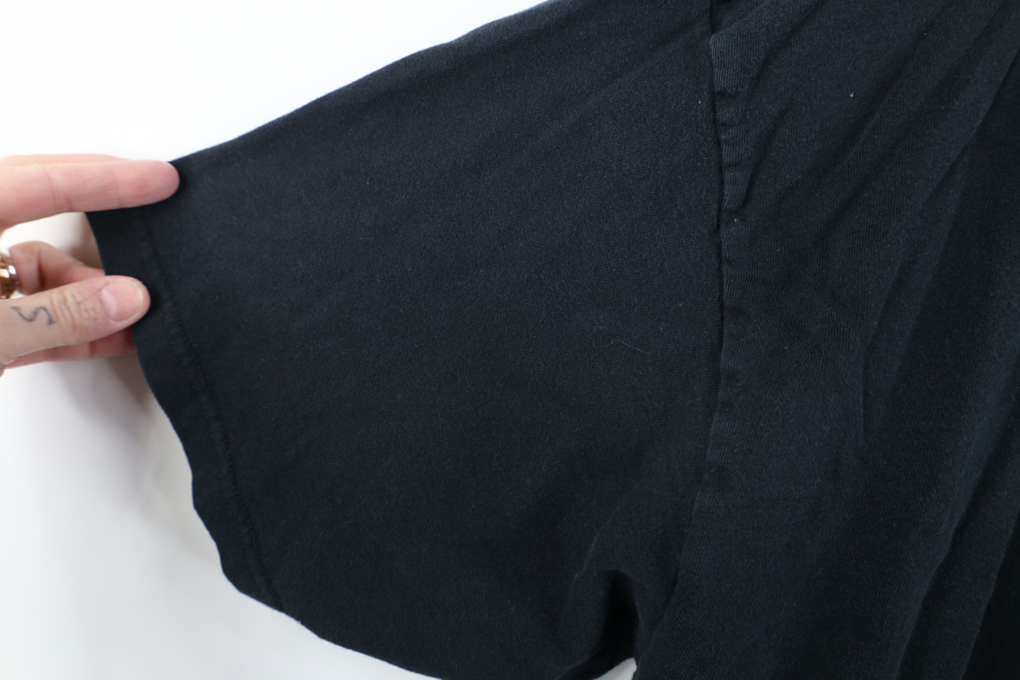 Vintage Vintage 90s Y2K Streetwear Blank Cotton T-Shirt Black Size US XL / EU 56 / 4 - 6 Thumbnail