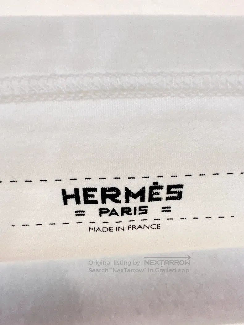 Hermes Hermes White long casual top Size XXS / US 00 / IT 34 - 3 Thumbnail
