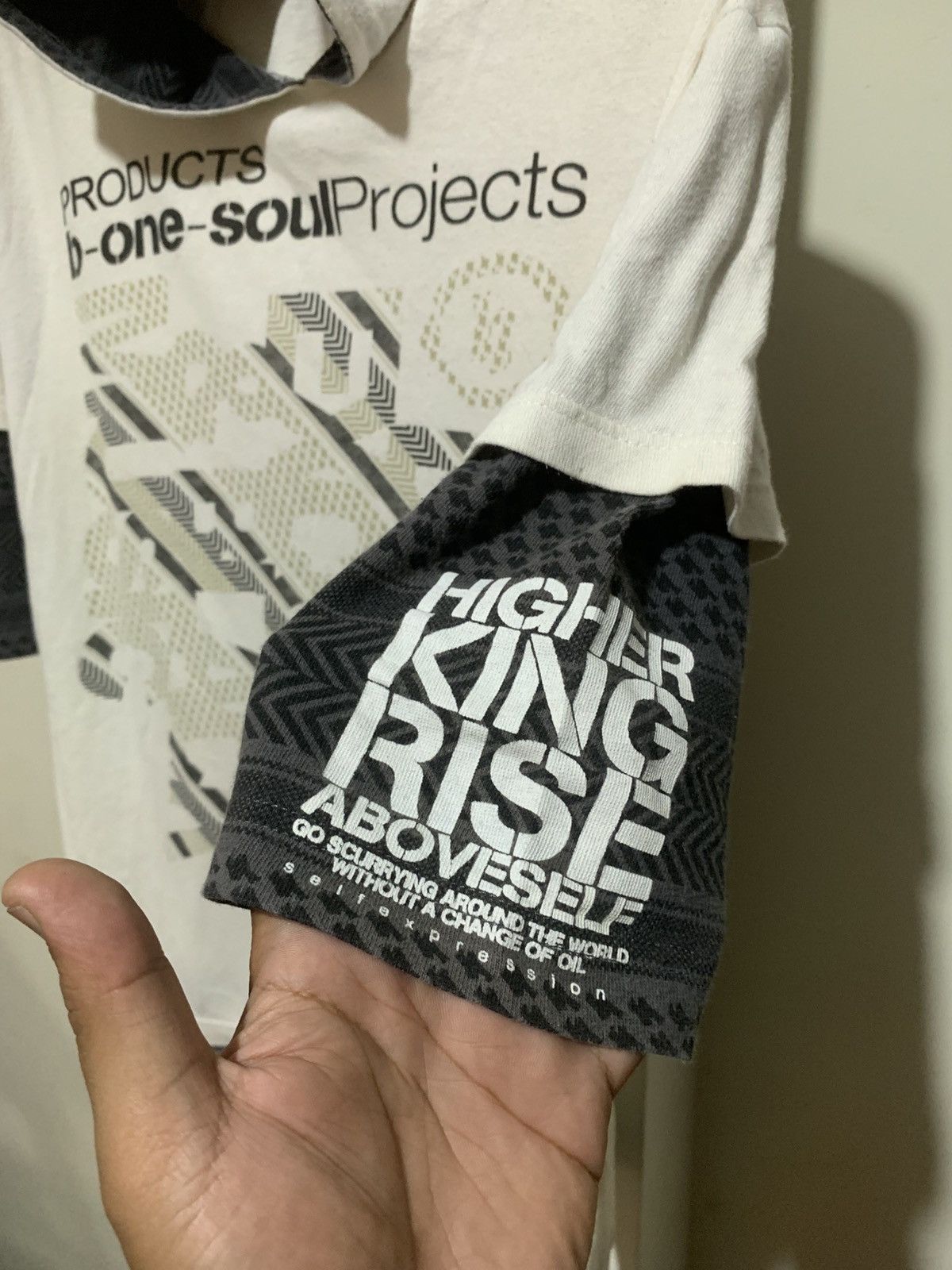 14th Addiction Japanese Double Layer B-One Soul Project Hoodie Tee Shirt Size US L / EU 52-54 / 3 - 4 Thumbnail