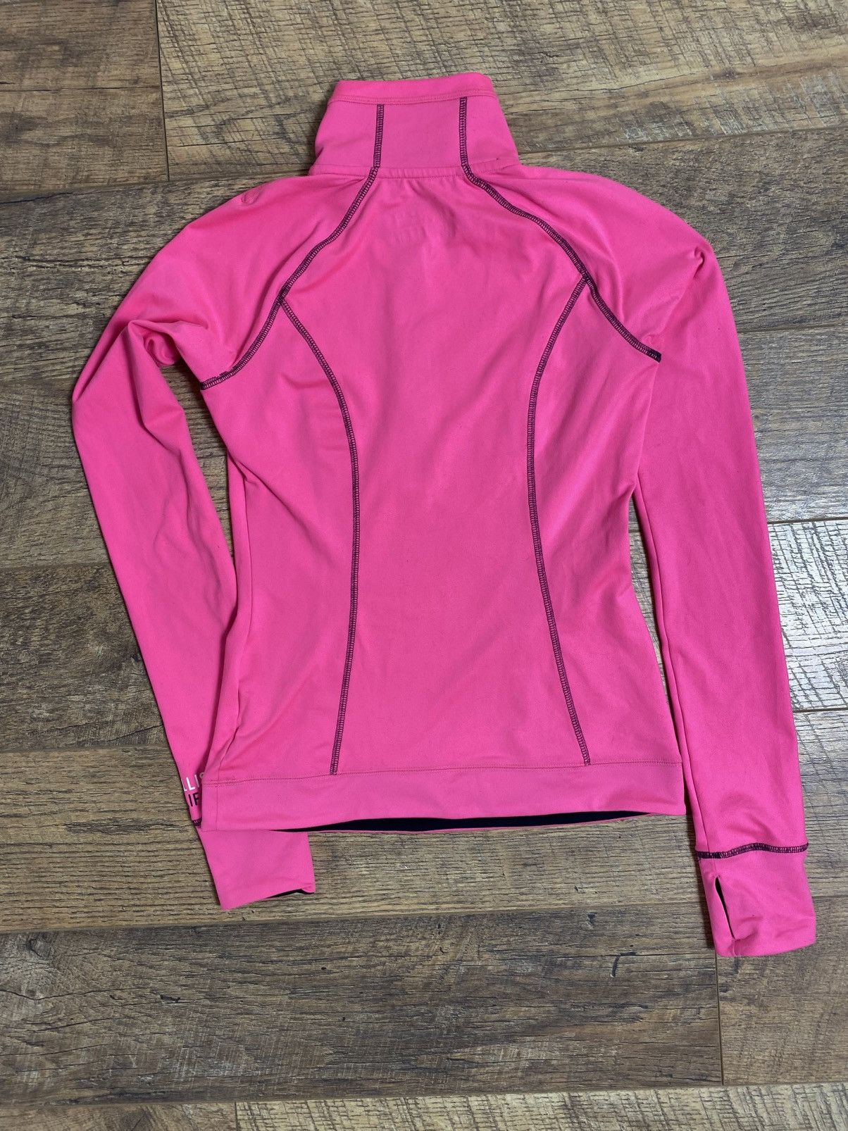 Hollister Hollister California Neon Pink 1/4 Zip Pullover Activewear Size XS / US 0-2 / IT 36-38 - 6 Thumbnail