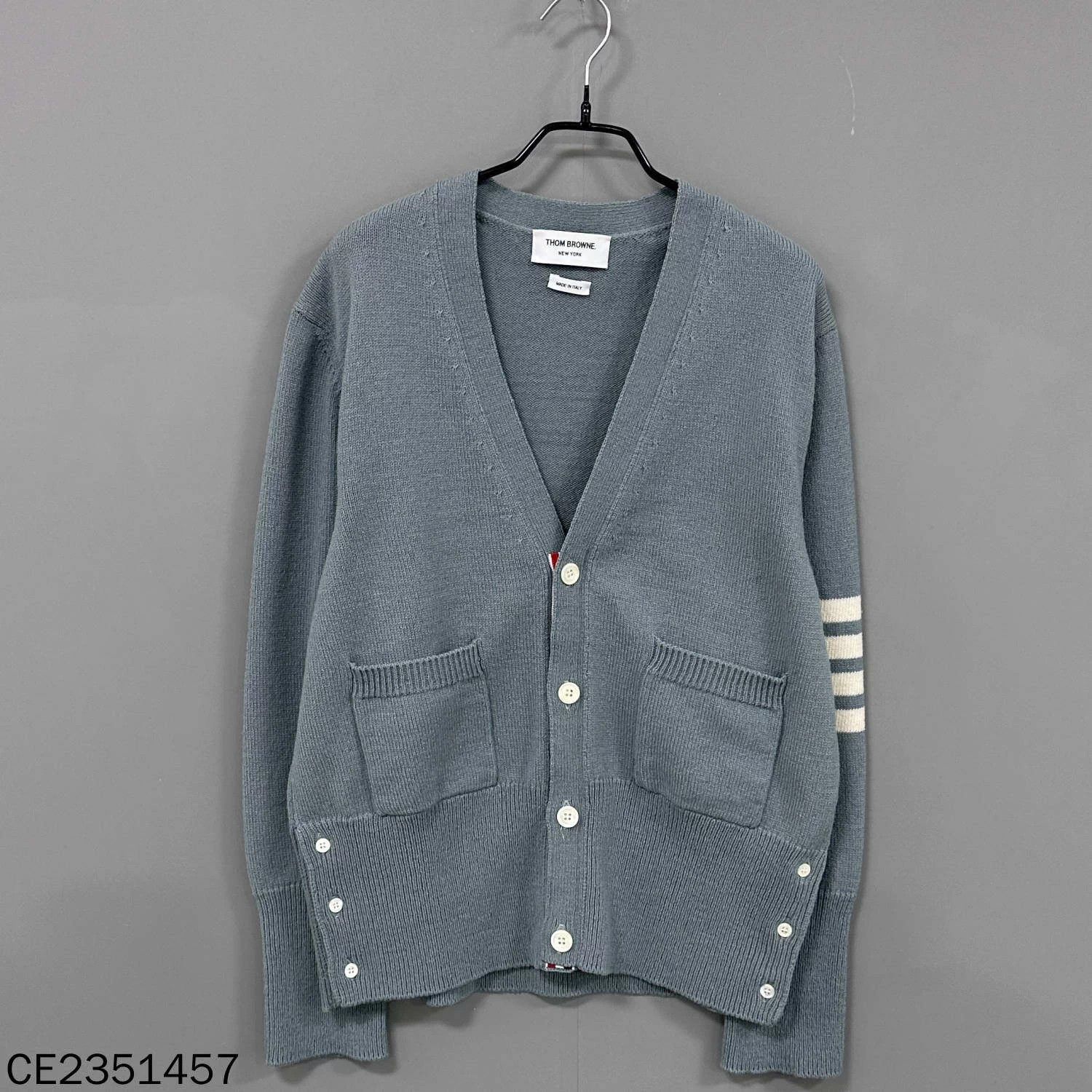 Thom Browne Thom Browne Men's Classic 3-Bar Wool Cardigan Size 4 Size US XL / EU 56 / 4 - 1 Thumbnail