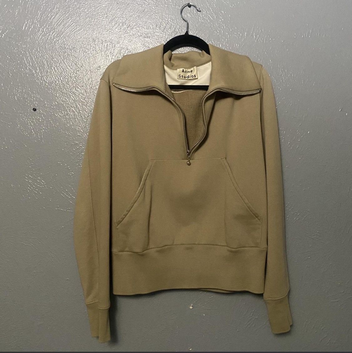 Acne Studios Acne Studios Beige Quarter zip Size US S / EU 44-46 / 1 - 1 Thumbnail