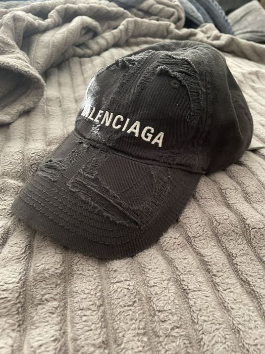 Balenciaga BALENCIAGA Hat BB Destroyed Cap *New with tags* Size L | Grailed