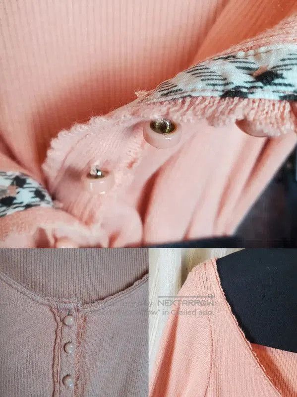 Burberry Burberry Coral Pink Embroidered Logo Long Sleeve Top. Size S / US 4 / IT 40 - 8 Thumbnail