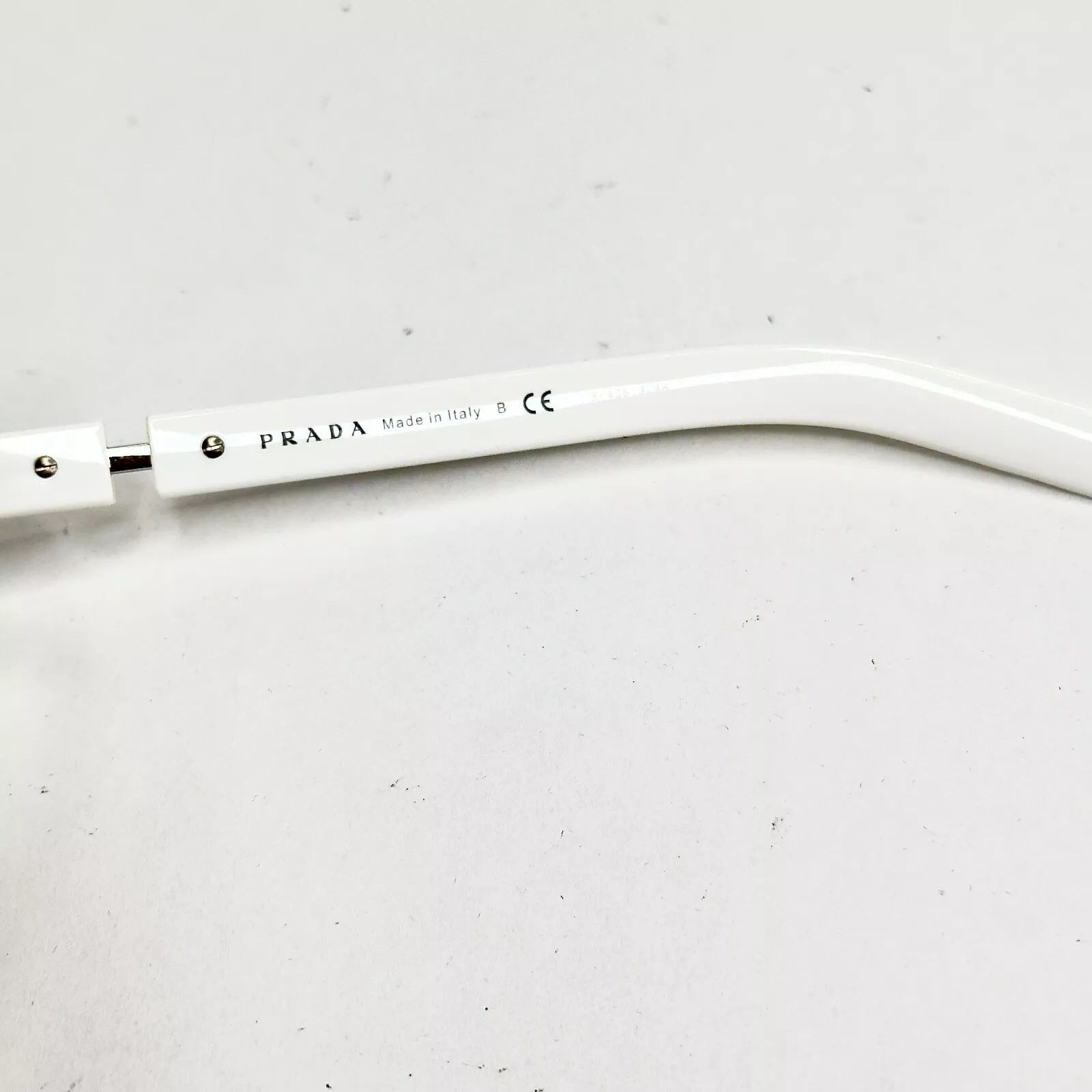 Prada PRADA DUPLE Rectangular PR09XS White Fashion Sunglasses 09X Size ONE SIZE - 4 Thumbnail