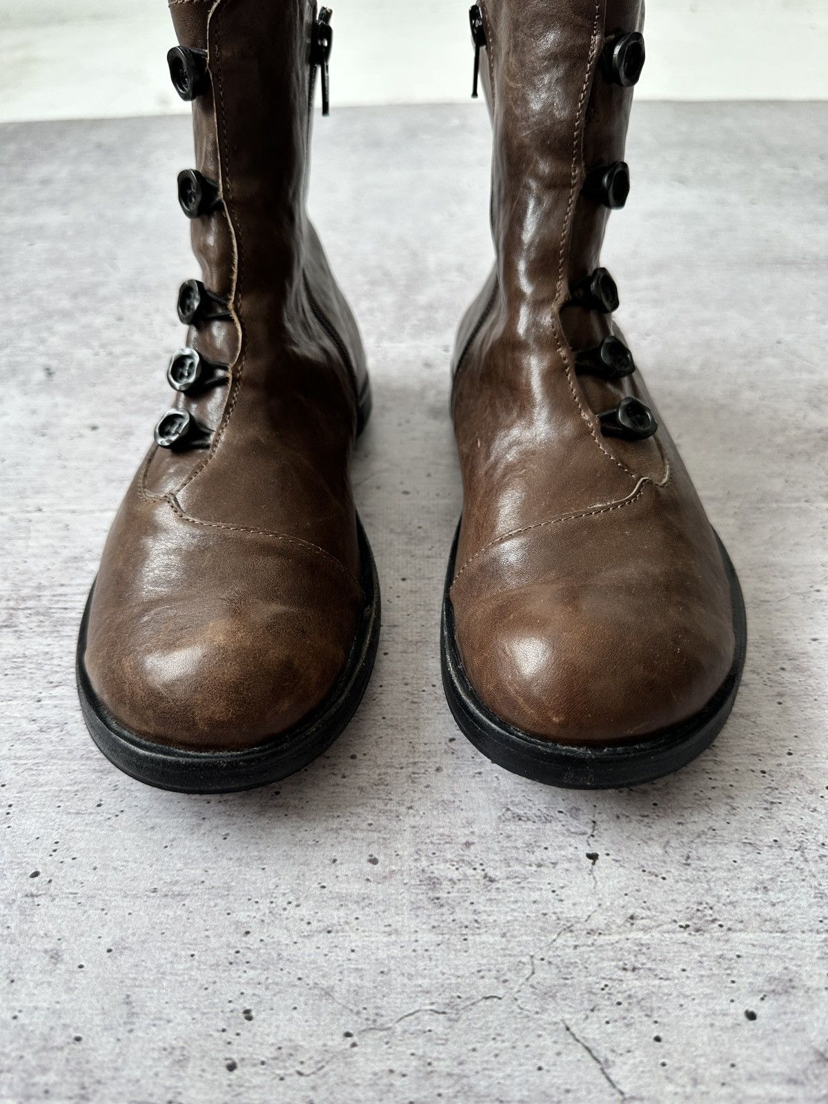 CYDWOQ Cydwoq Artisan Leather Button Granny Boots Size US 7 / IT 37 - 4 Thumbnail