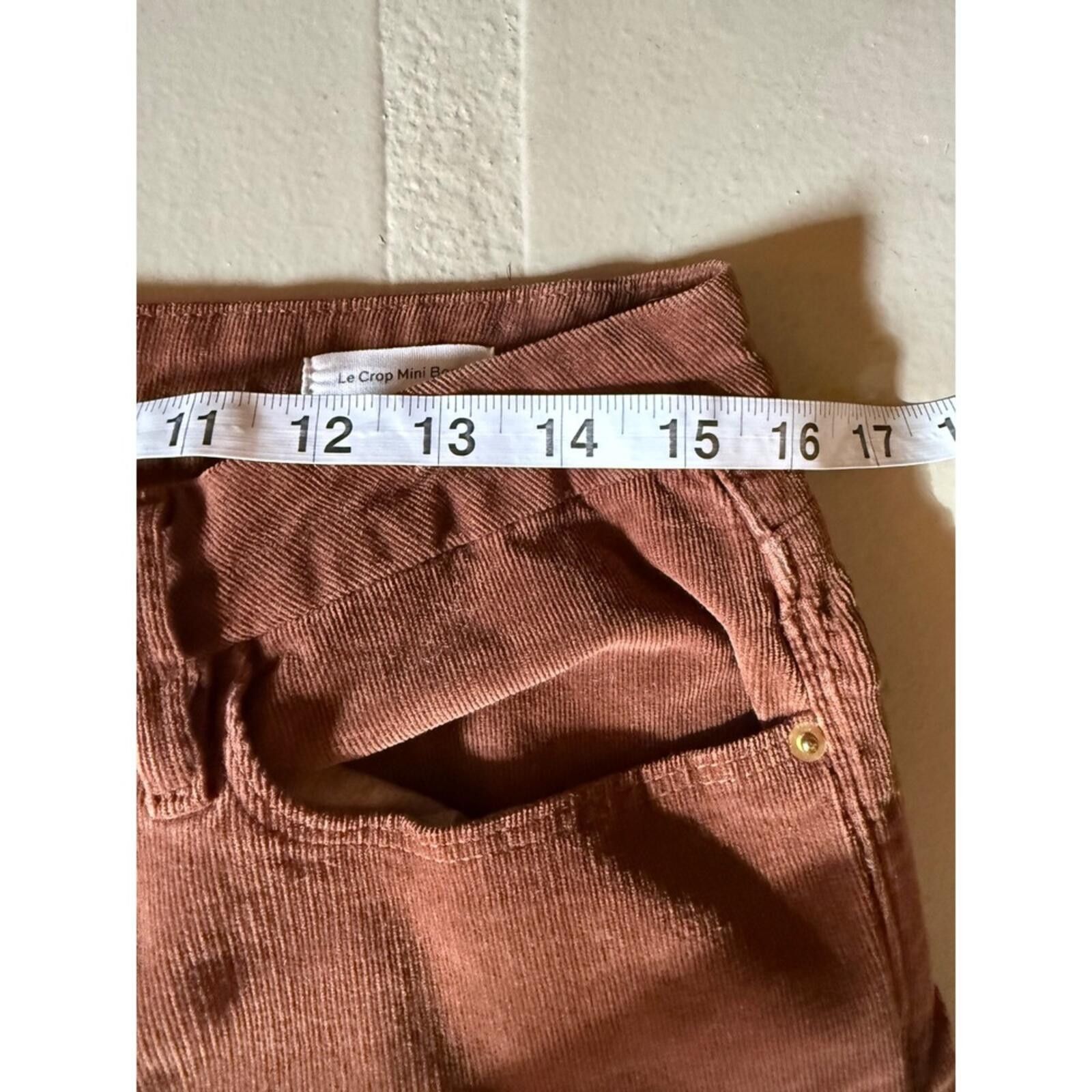 Frame FRAME Le Crop Mini Boot Corduroy 30 Mid Rise Flare Cropped Size 30" / US 8 / IT 44 - 6 Thumbnail