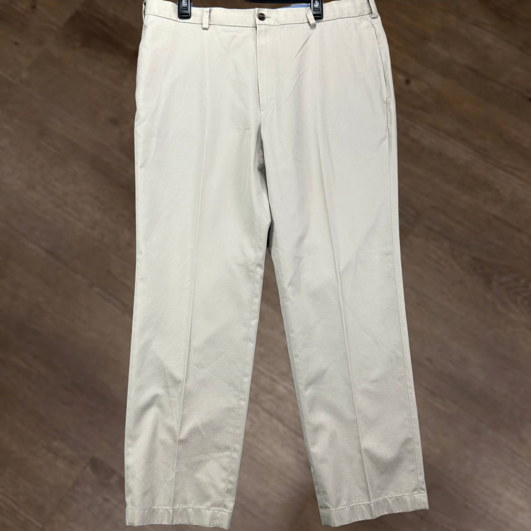 Brooks Brothers Brooks Brothers Clark Men Advantage Chino Pants 38X30 Light Gray Straight Cotton Size US 38 / EU 54 - 1 Thumbnail