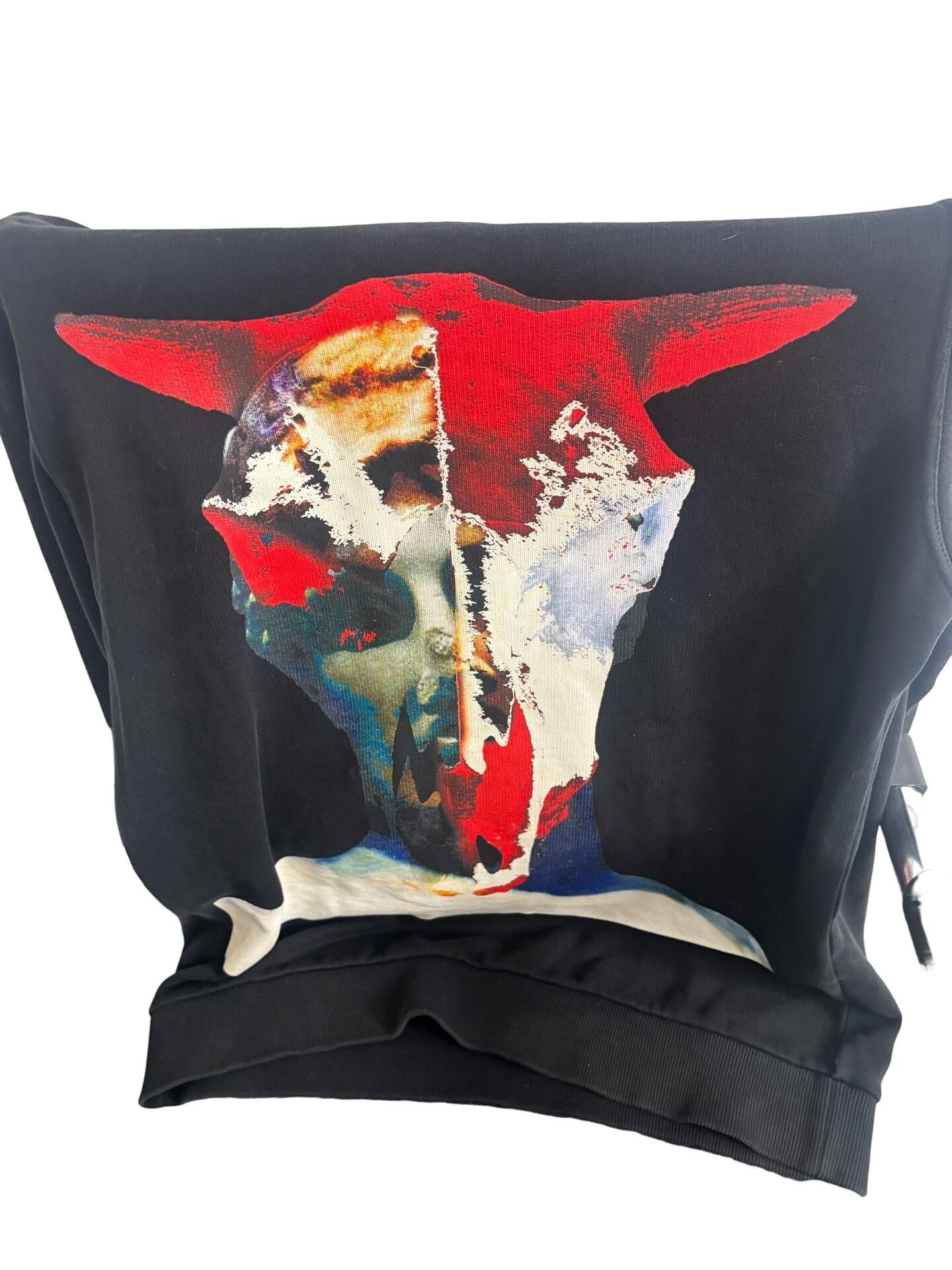 Givenchy Givenchy Abstract Skull Print Sweatshirt Size M Size US M / EU 48-50 / 2 - 1 Thumbnail