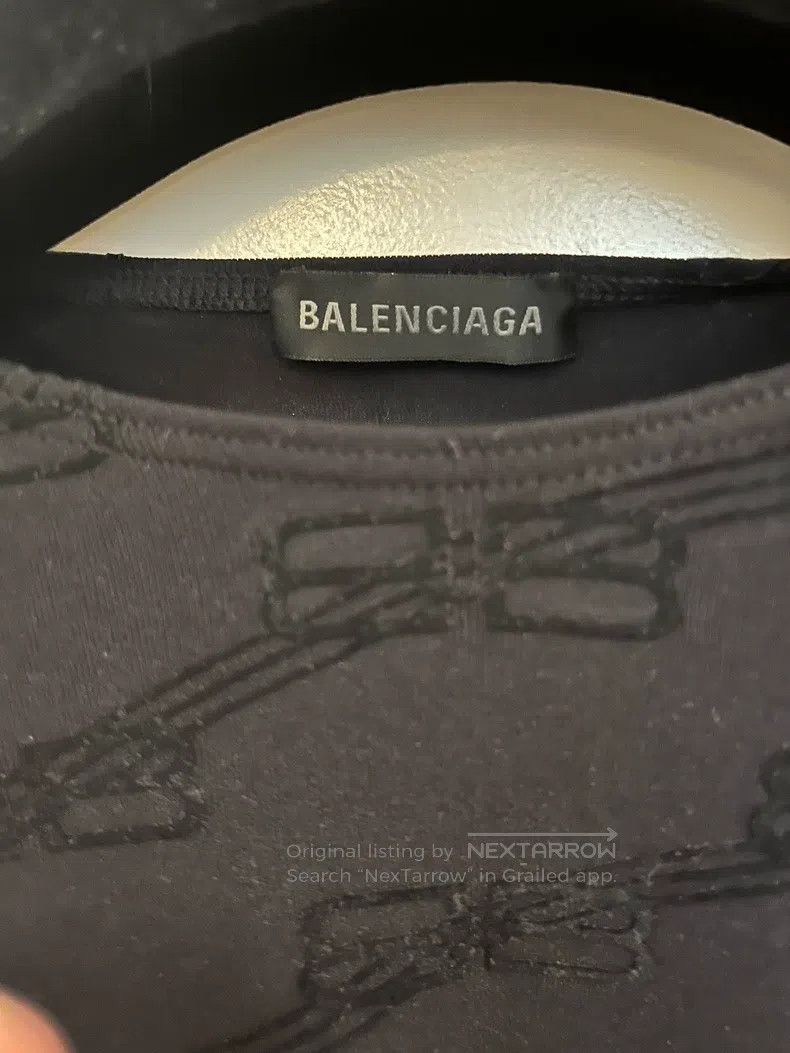 Balenciaga Balenciaga Monogram Black Classic BB Long Sleeve Super Tig Size M / US 6-8 / IT 42-44 - 7 Thumbnail