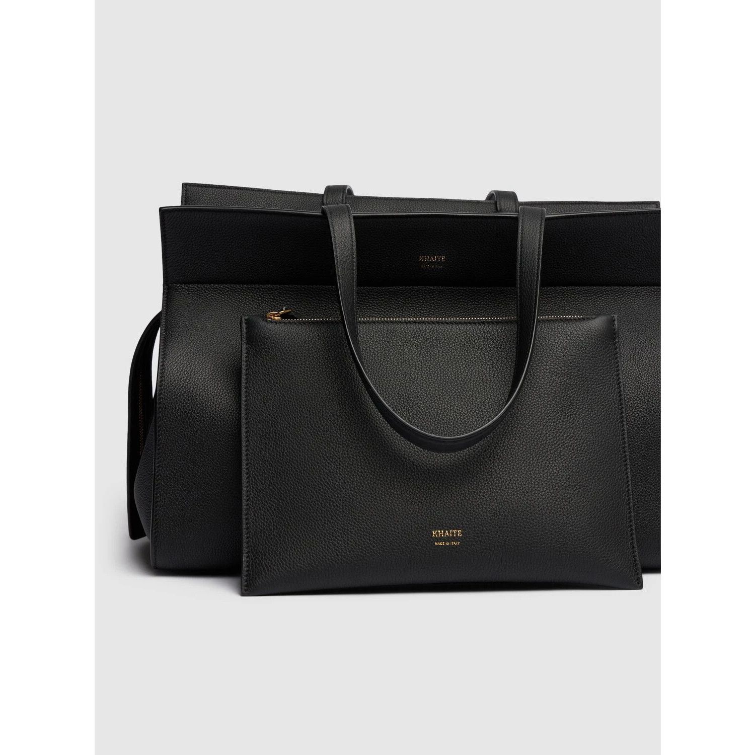 KHAITE KHAITE Crosby Black Leather Tote Bag New & Authentic Size ONE SIZE - 3 Thumbnail