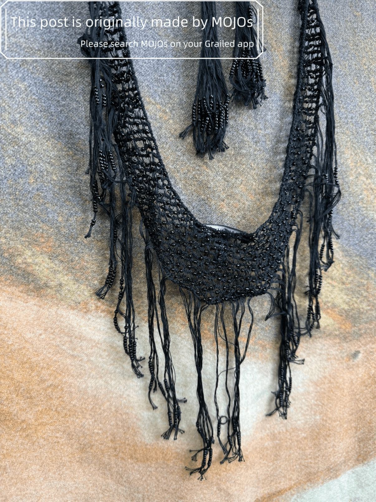 Ann Demeulemeester Ann Demeulemeester Knitwear Distressed Scarf Size ONE SIZE - 2 Thumbnail