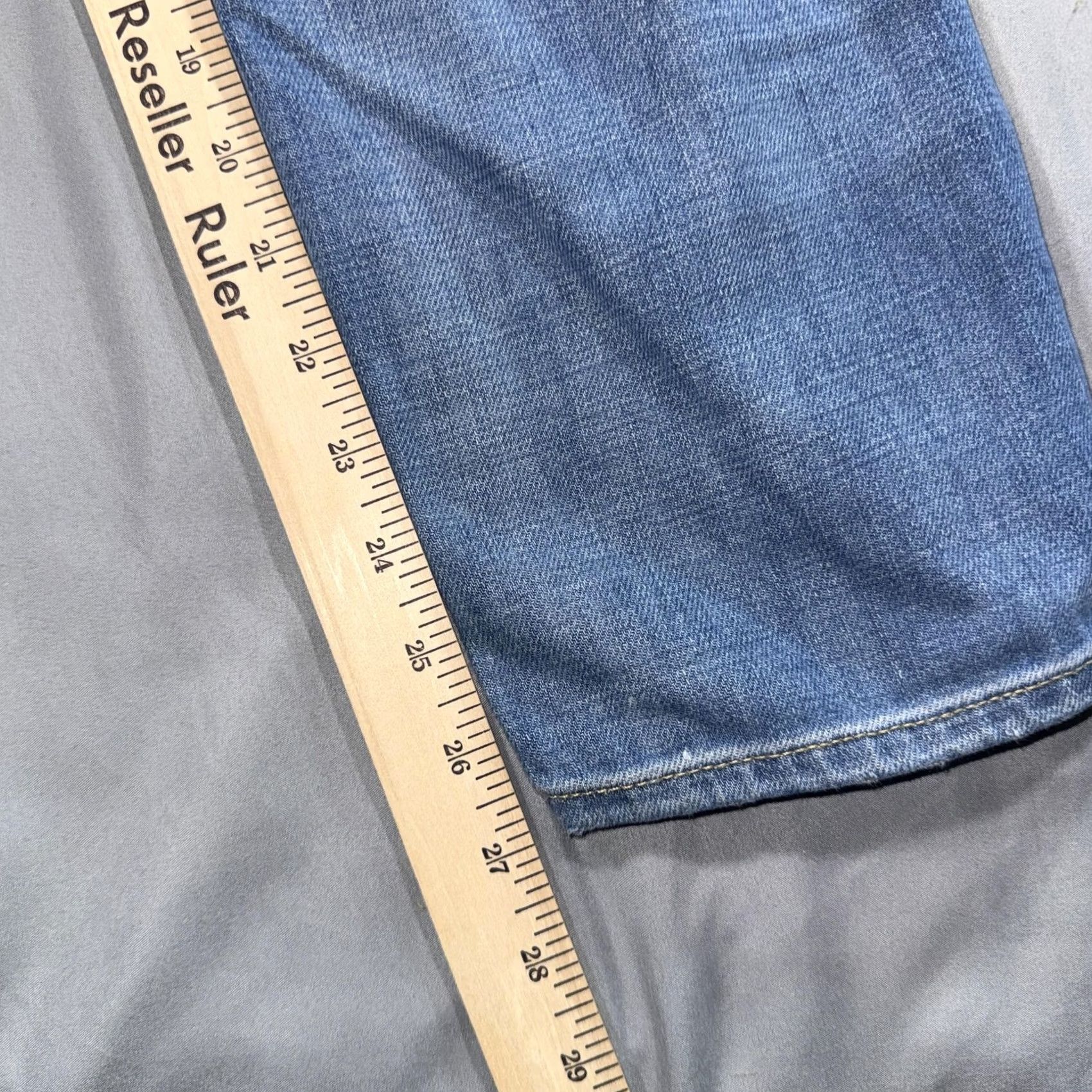 Outerknown Outerknown Jeans Womens 27 Blue S.E.A. Slim Straight Button Fly Denim Made USA Size 27" / US 4 / IT 40 - 7 Thumbnail