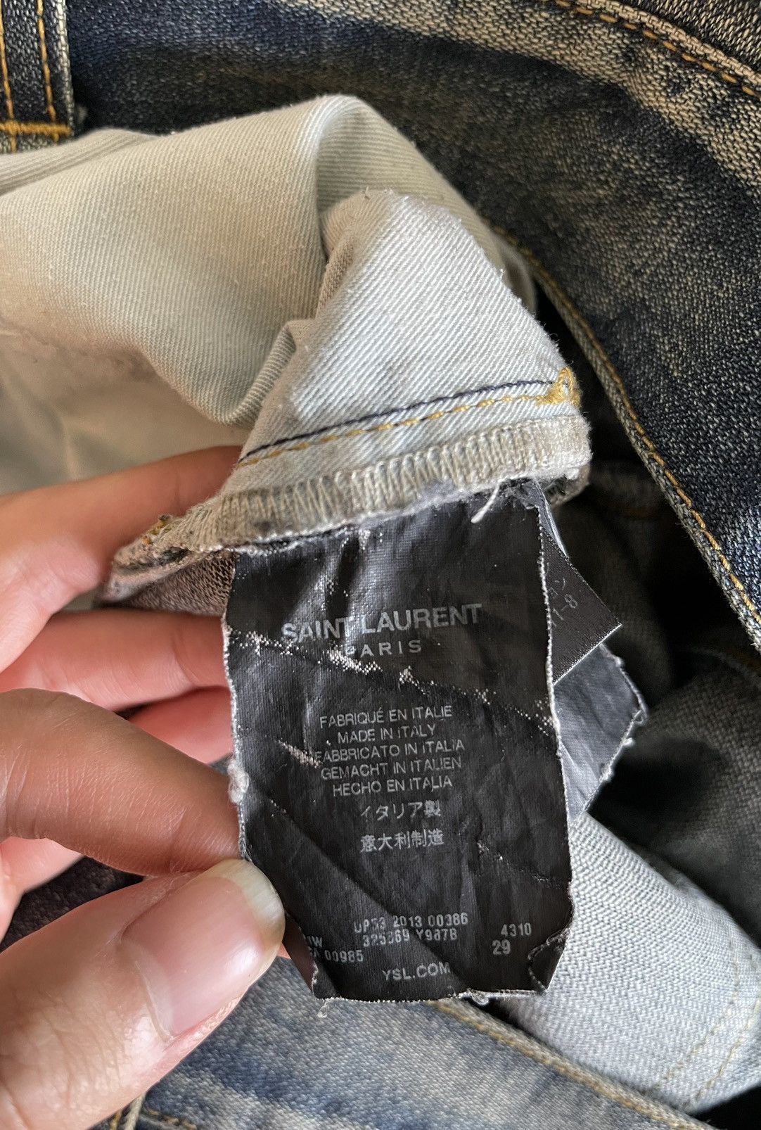 Hedi Slimane × Saint Laurent Paris 2013AW D01 Jeans Size US 29 - 4 Thumbnail