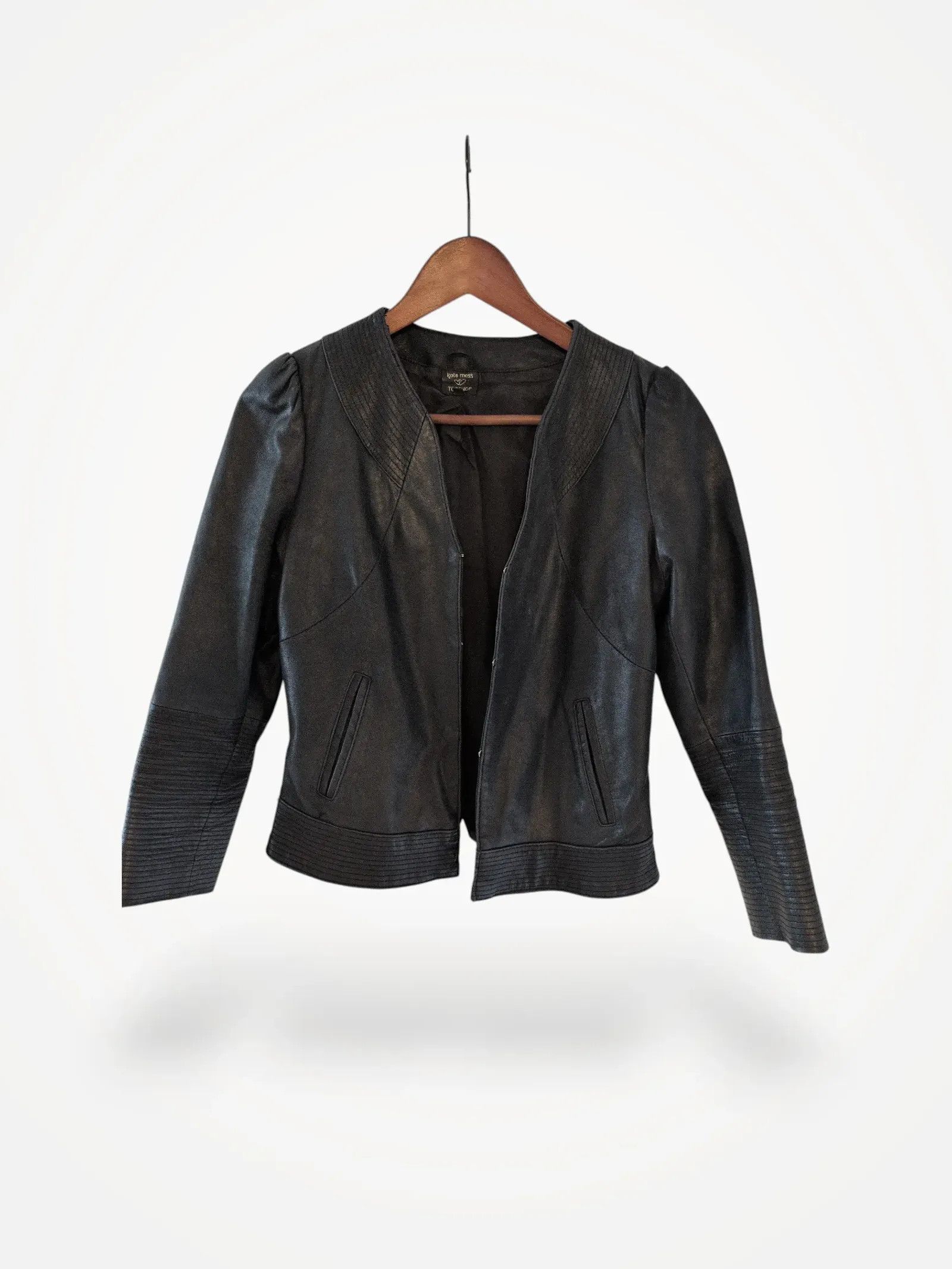 Moss Kate Moss x Topshop Leather Jacket Size S / US 4 / IT 40 - 1 Thumbnail