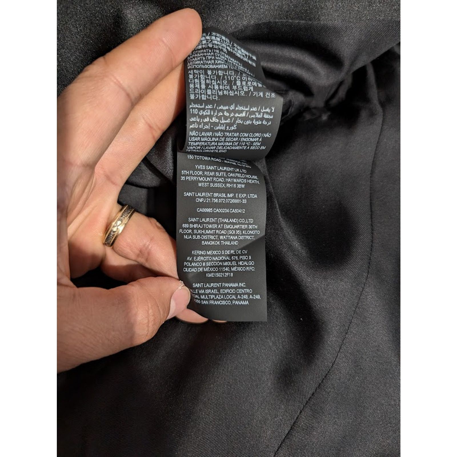 Saint Laurent Paris o1rshd1 Grain De Poudre De Leger Armure Jacket in Black Size US L / EU 52-54 / 3 - 16 Thumbnail