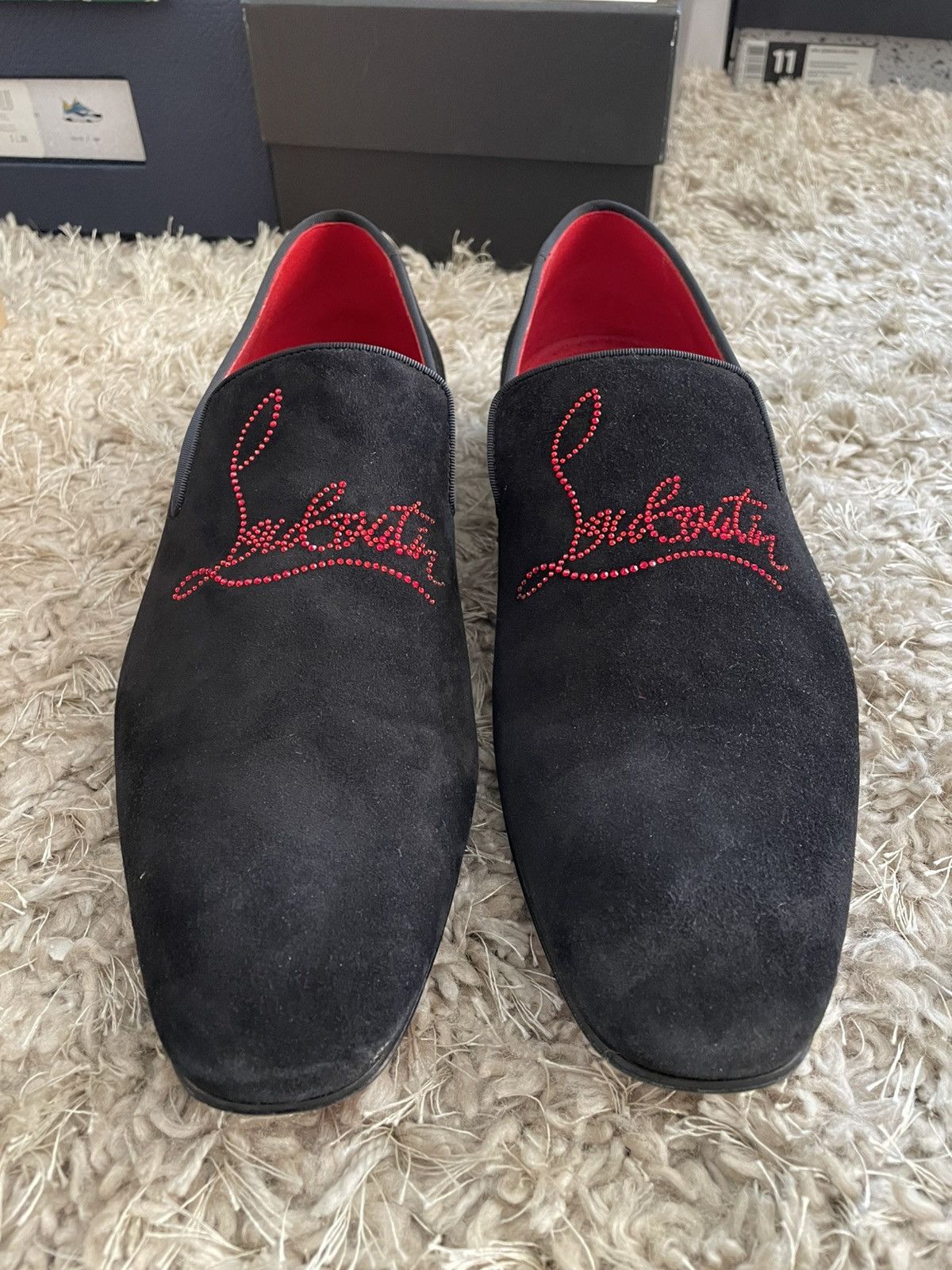 Christian Louboutin Christian Louboutin Dandelion Black Suede Size US 11 / EU 44 - 4 Thumbnail