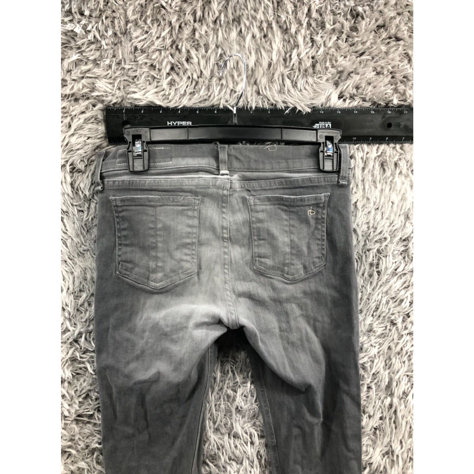 Rag & Bone rag & bone Jeans Womens 27 Skinny Gray Medium Modern 5-Pocket Regular Jeans Size 32" / US 10 / IT 46 - 6 Thumbnail