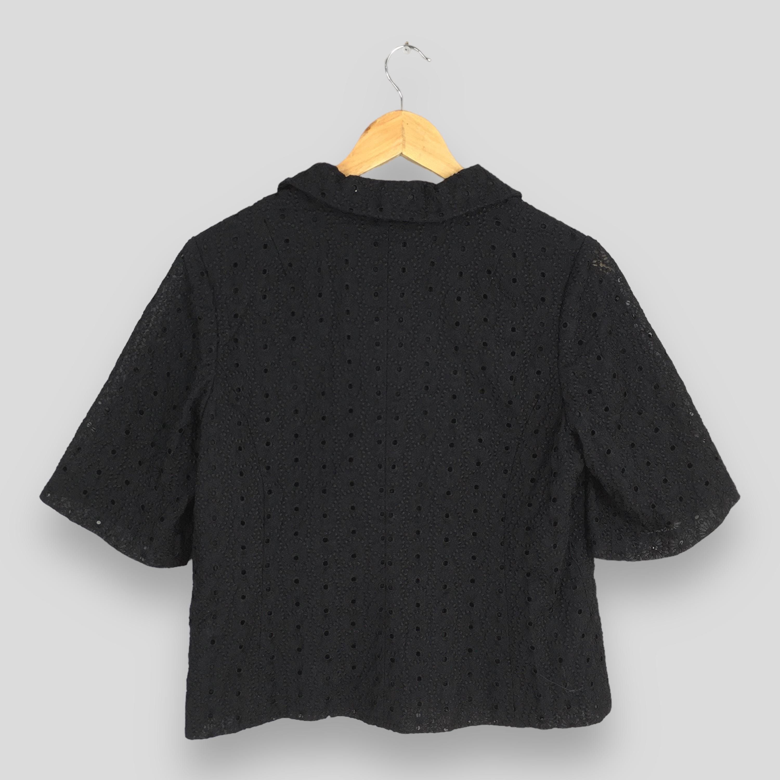 Vintage Vintage Cabi Flamenco Double Collar Black Women Shirt Small Size S / US 4 / IT 40 - 5 Thumbnail