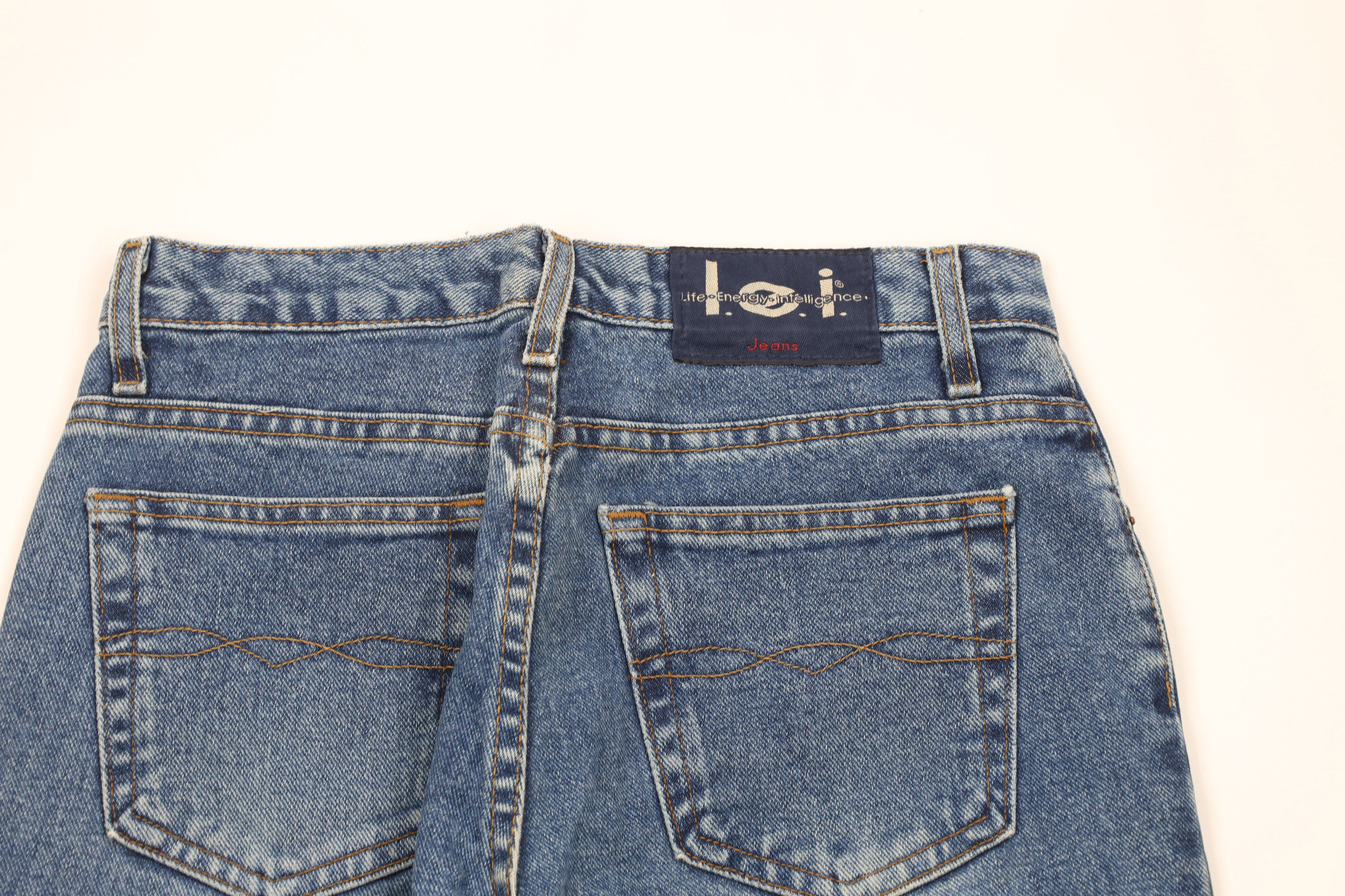 Vintage Vintage 90s Y2K Streetwear Flared Wide Leg Denim Jeans Blue Size 27" / US 4 / IT 40 - 9 Thumbnail