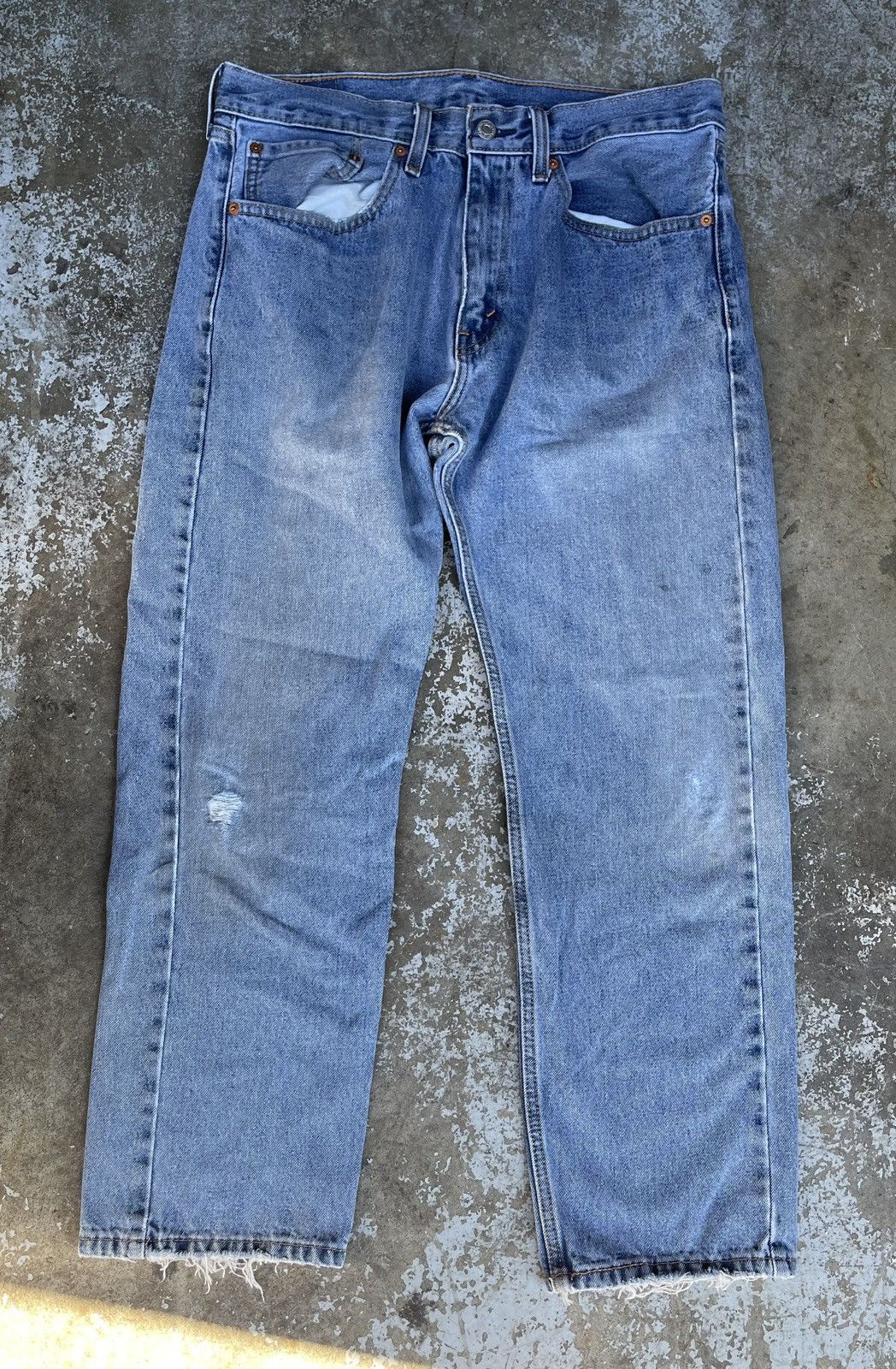 Levi's Levis 505s Distressed Denim Pants Size US 34 / EU 50 - 4 Thumbnail