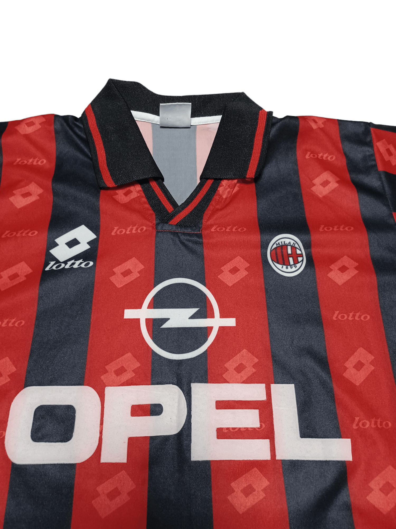Lotto Sport 90S MILAN LOTTO OPEL VINTAGE SOCCER JERSEY MONOGRAM BLOKE Size US M / EU 48-50 / 2 - 3 Thumbnail