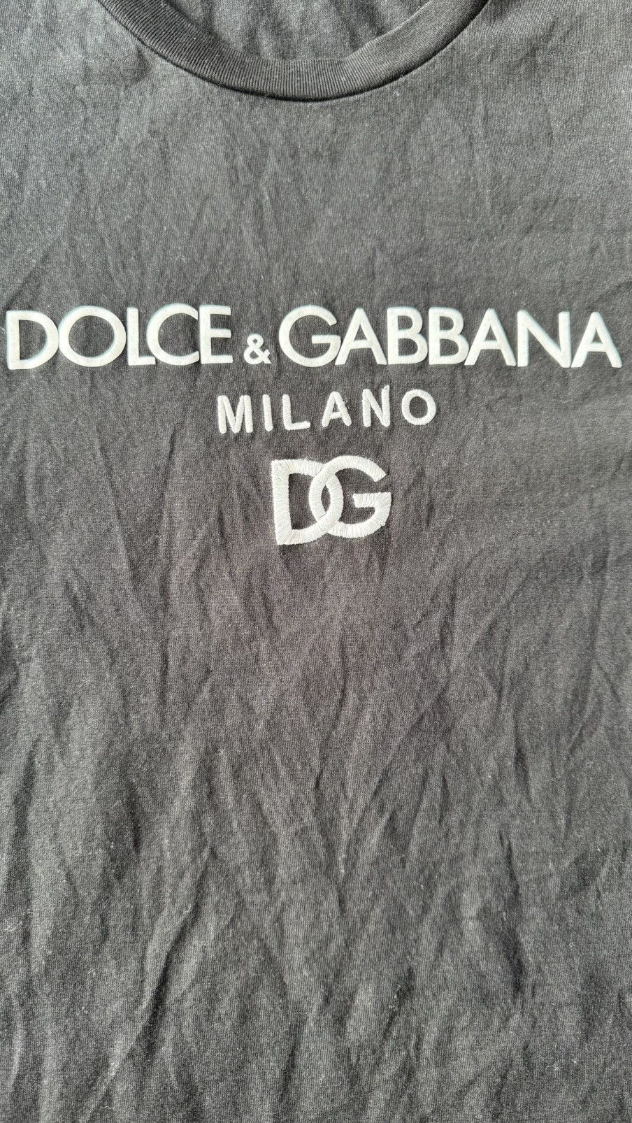 Dolce & Gabbana Cotton T-shirt with DG embroidery Size US XL / EU 56 / 4 - 3 Thumbnail