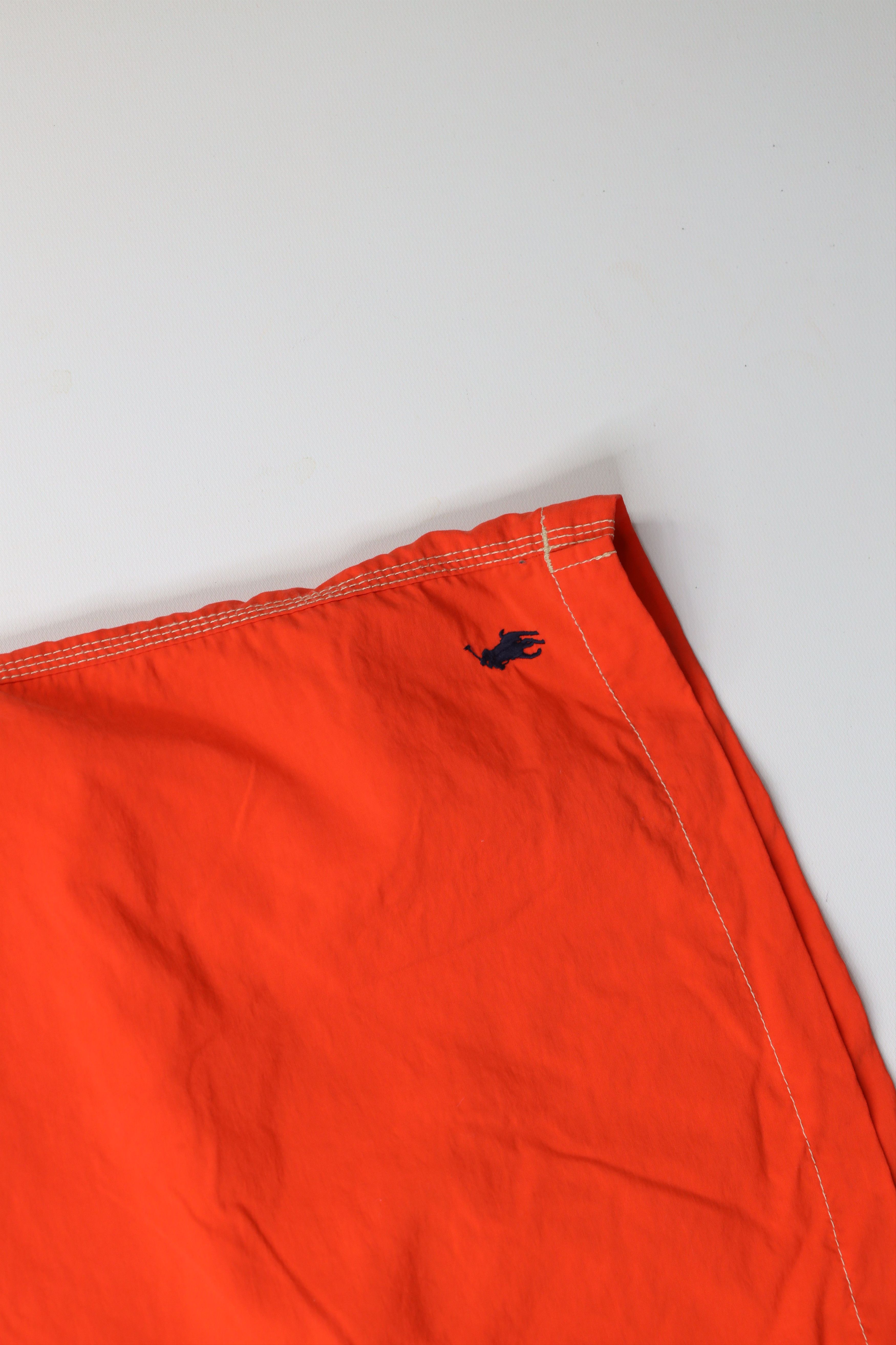 Ralph Lauren × Vintage Vintage 90s Ralph Lauren Lined Shorts Swim Trunks Orange Size US 40 / EU 56 - 5 Thumbnail