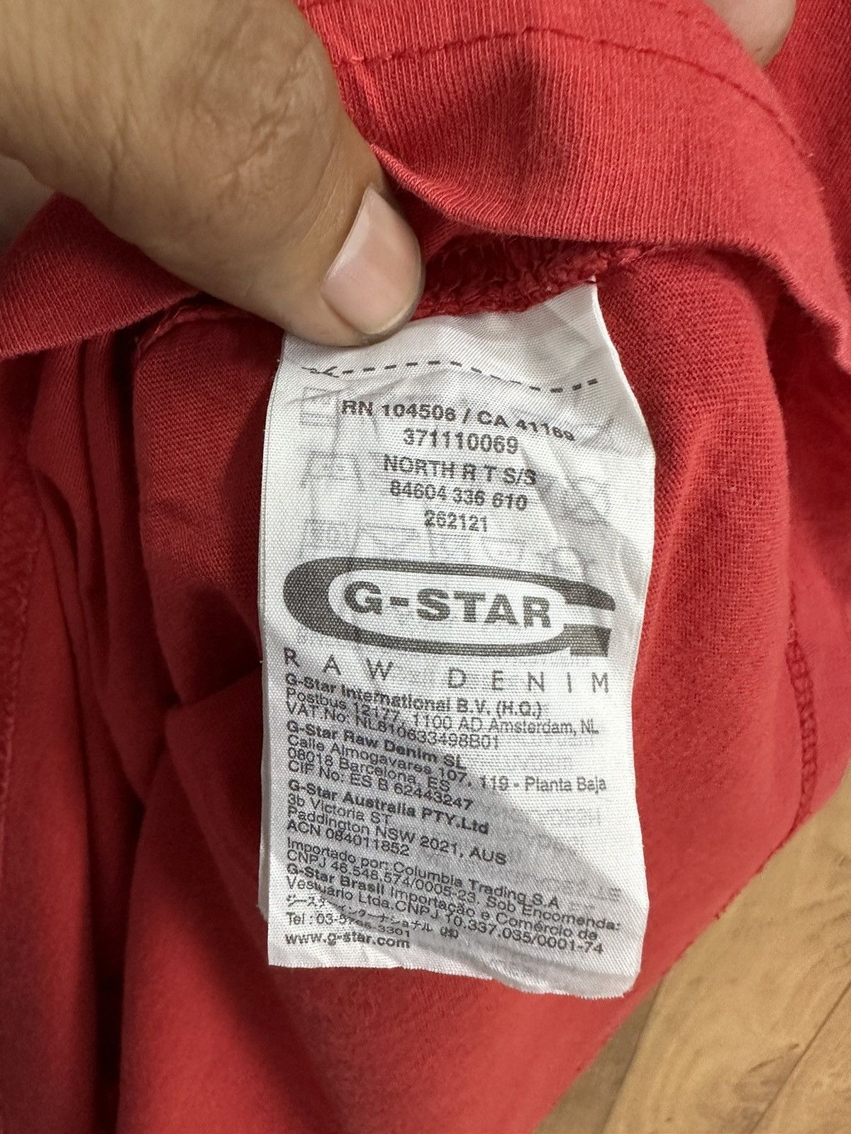 G-Star Gstar Raw Denim Tshirt A407 Size US XL / EU 56 / 4 - 11 Thumbnail